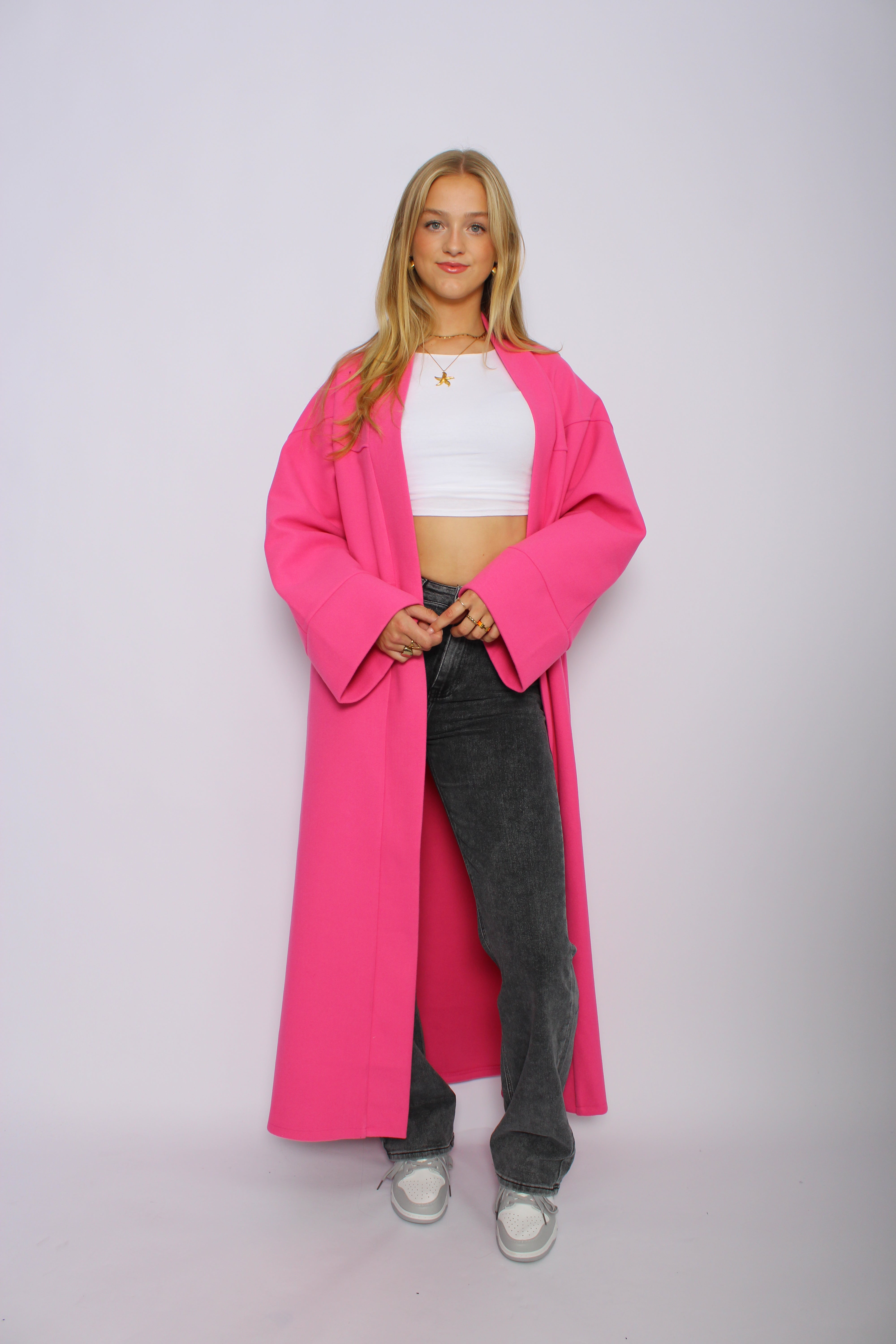 ''TALL'' NYLA KIMONO - PINK