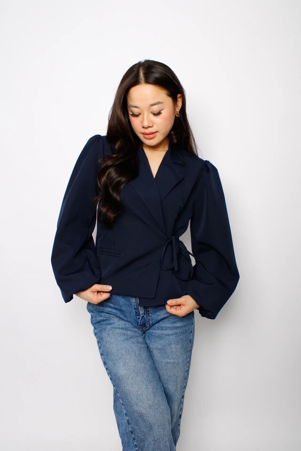 OLIVIA BLAZER - NAVY