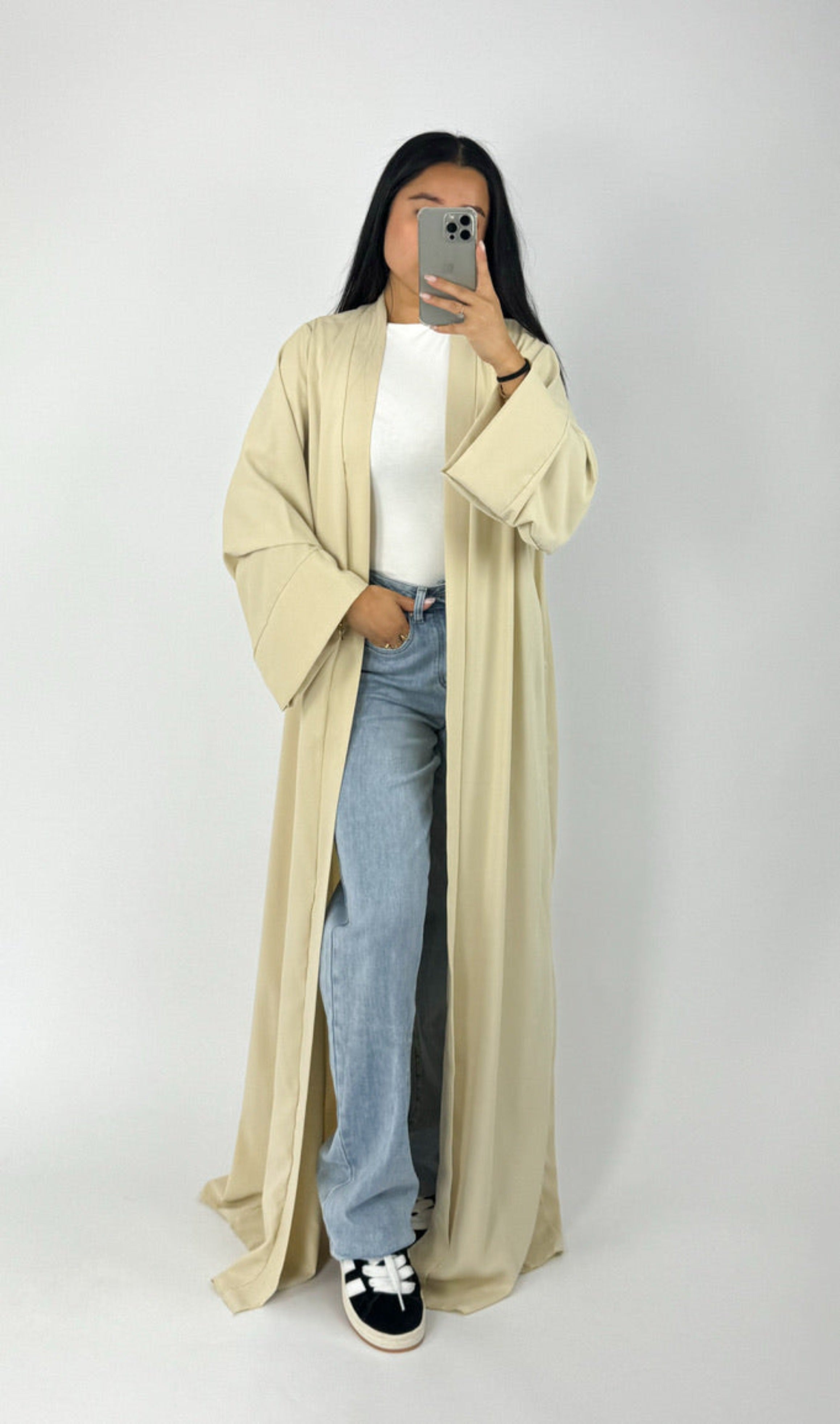 SILKY KIMONO - BEIGE