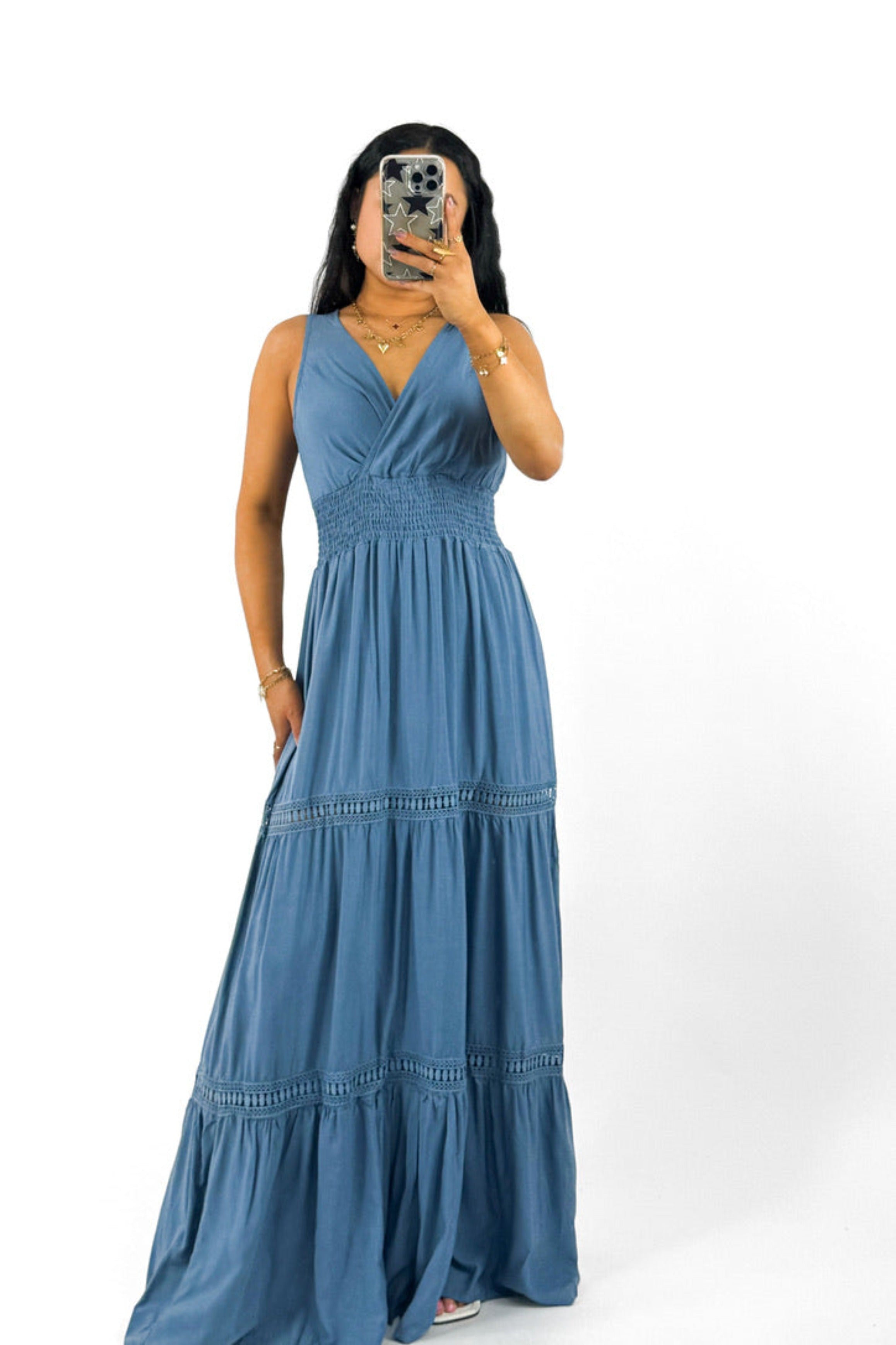 SKYE DRESS - BLUE