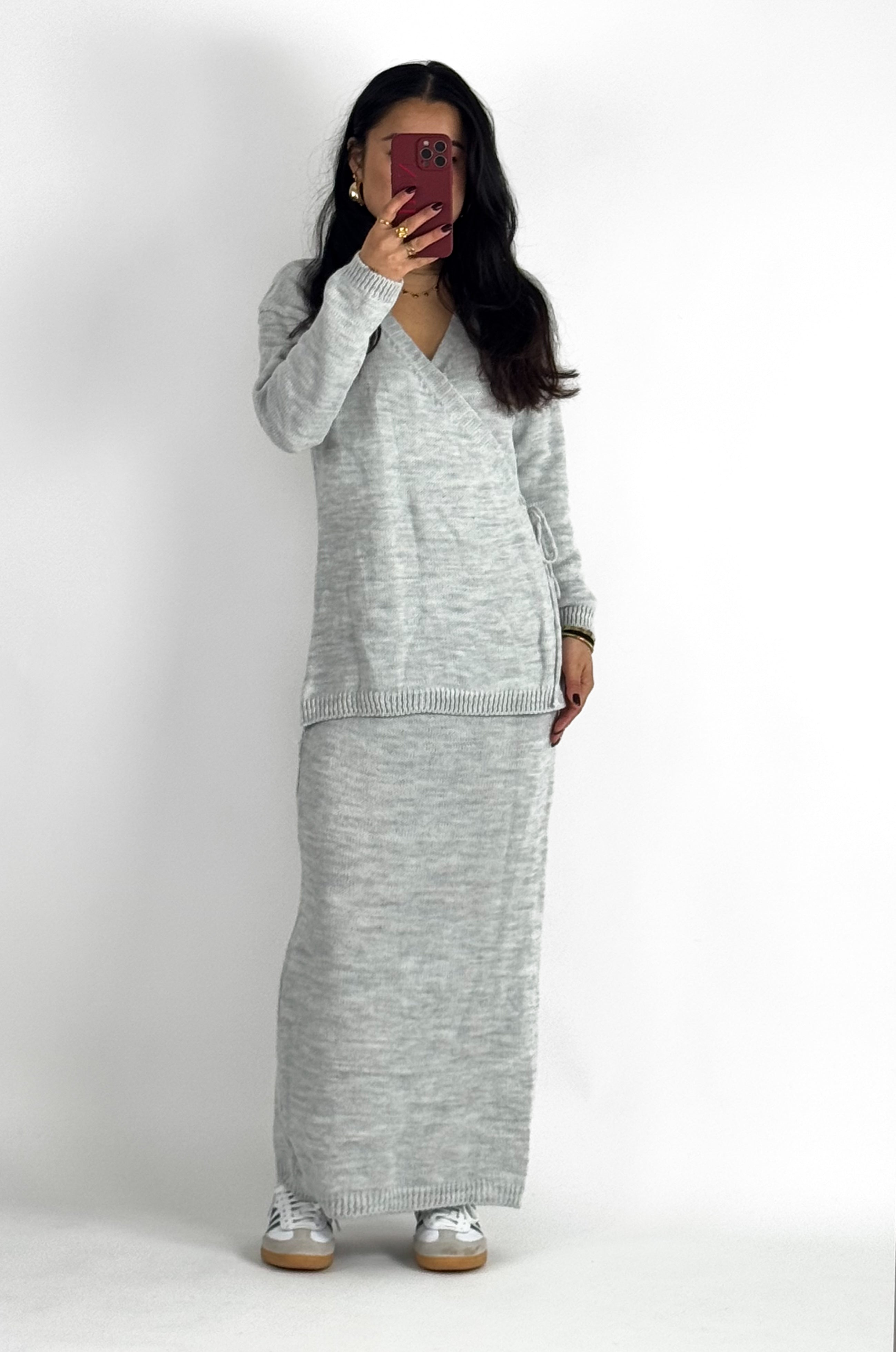 DELILAH DRESS - LIGHT GREY