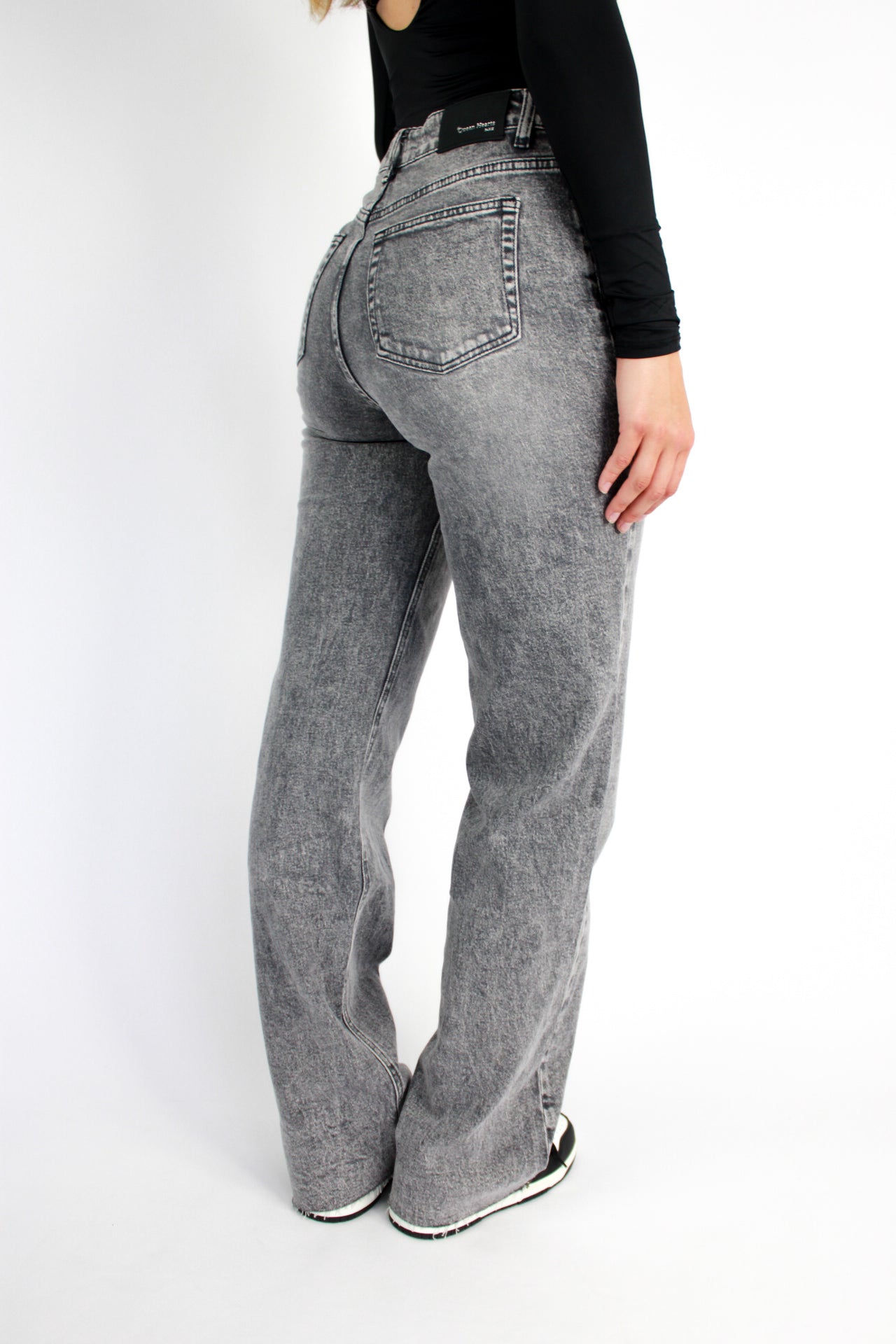 ''TALL'' WIDE LEG JEANS 3636 - GREY