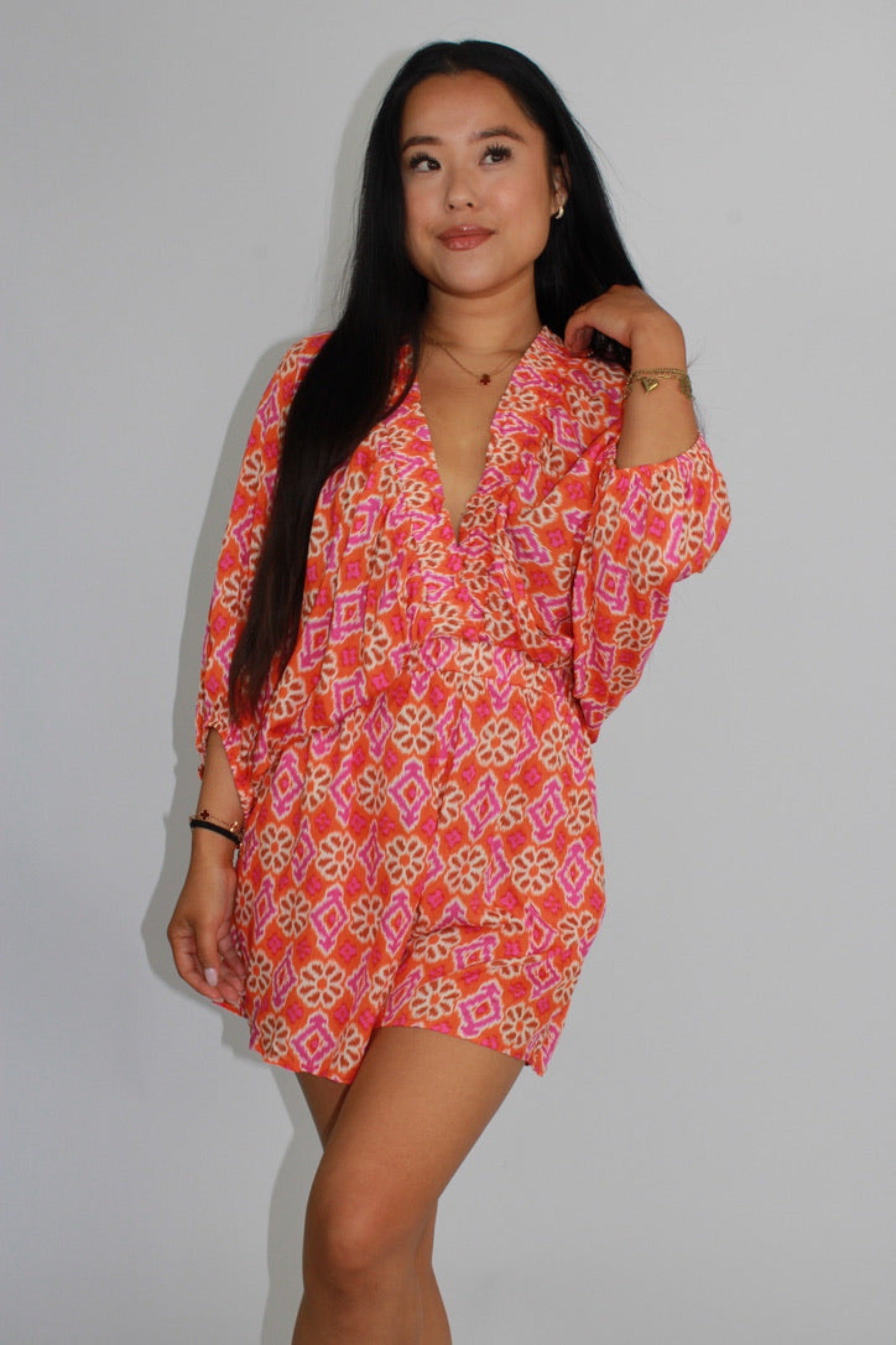 SOFIA PLAYSUIT - ORANGE