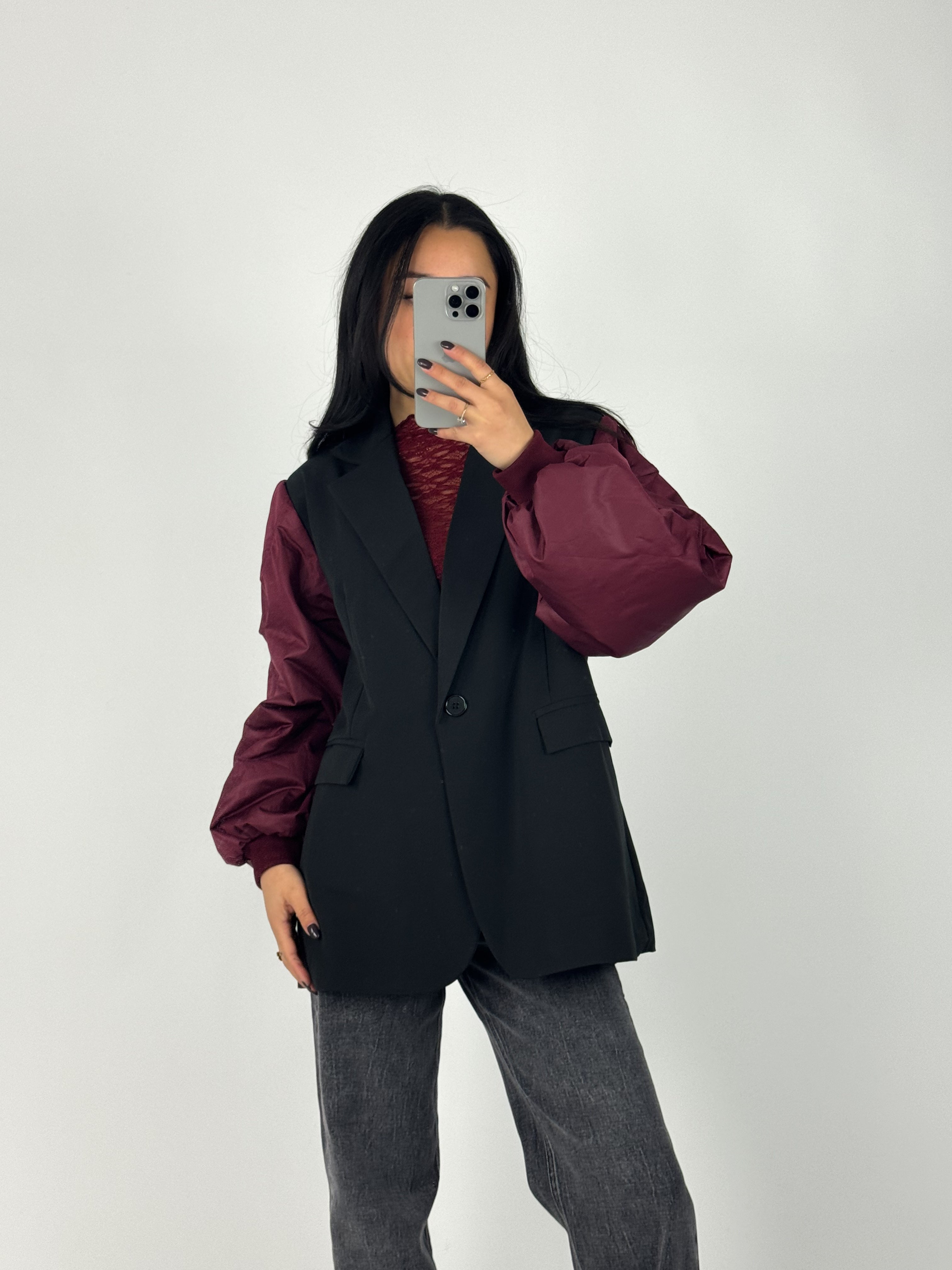 BOMBER BLAZER - BORDEAUX