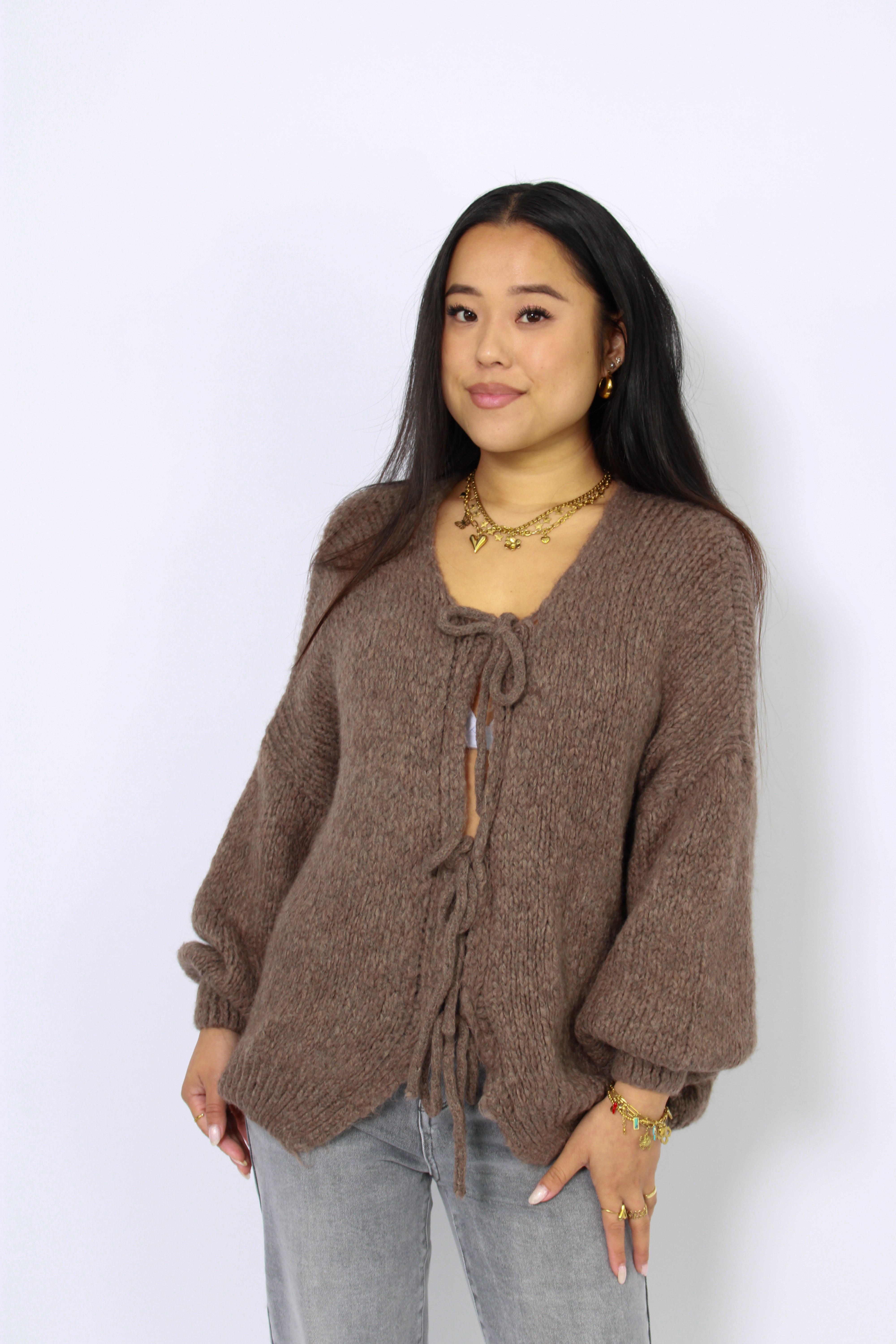 BOWIEN SWEATER - BROWN