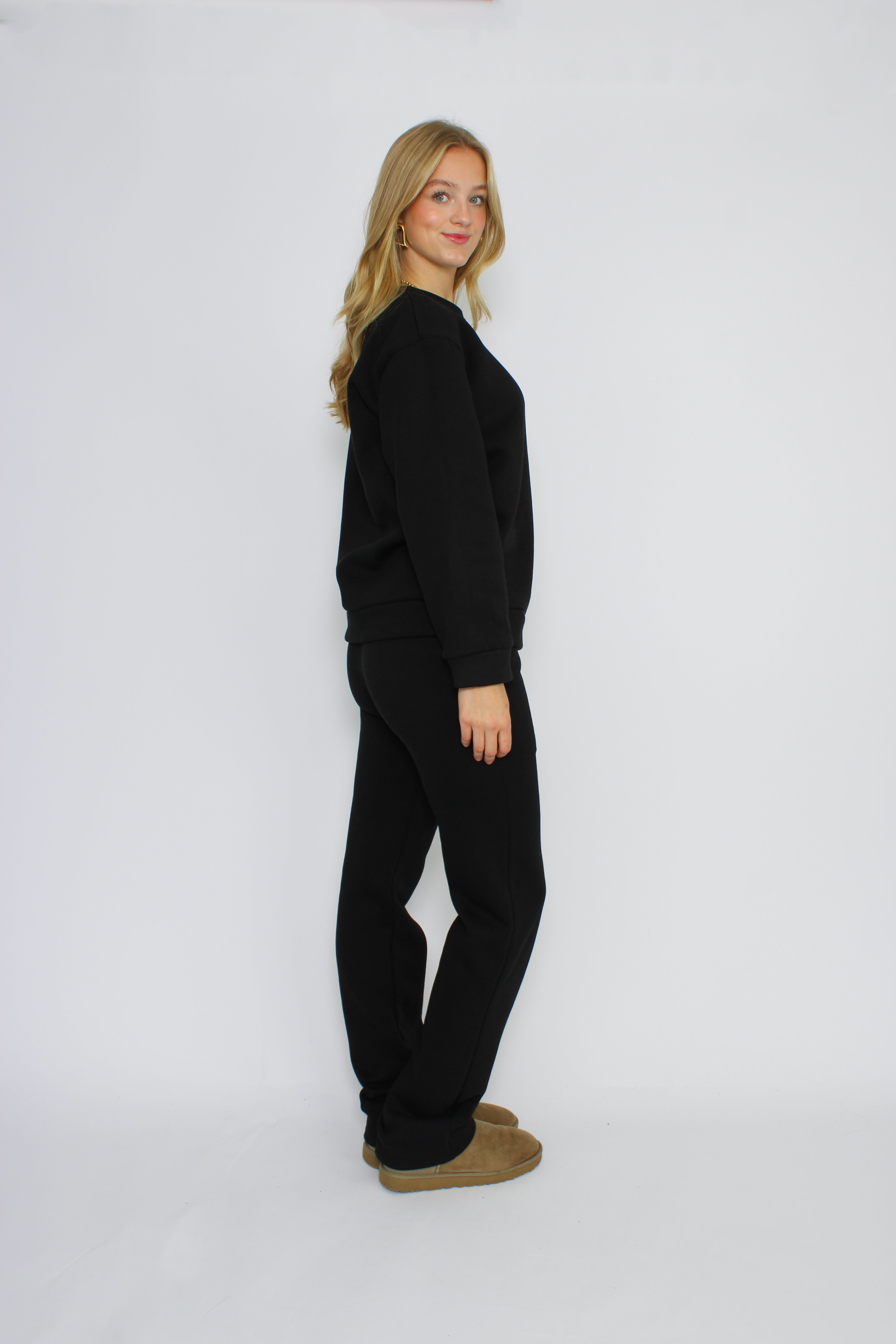 ''TALL'' COZY SET - BLACK