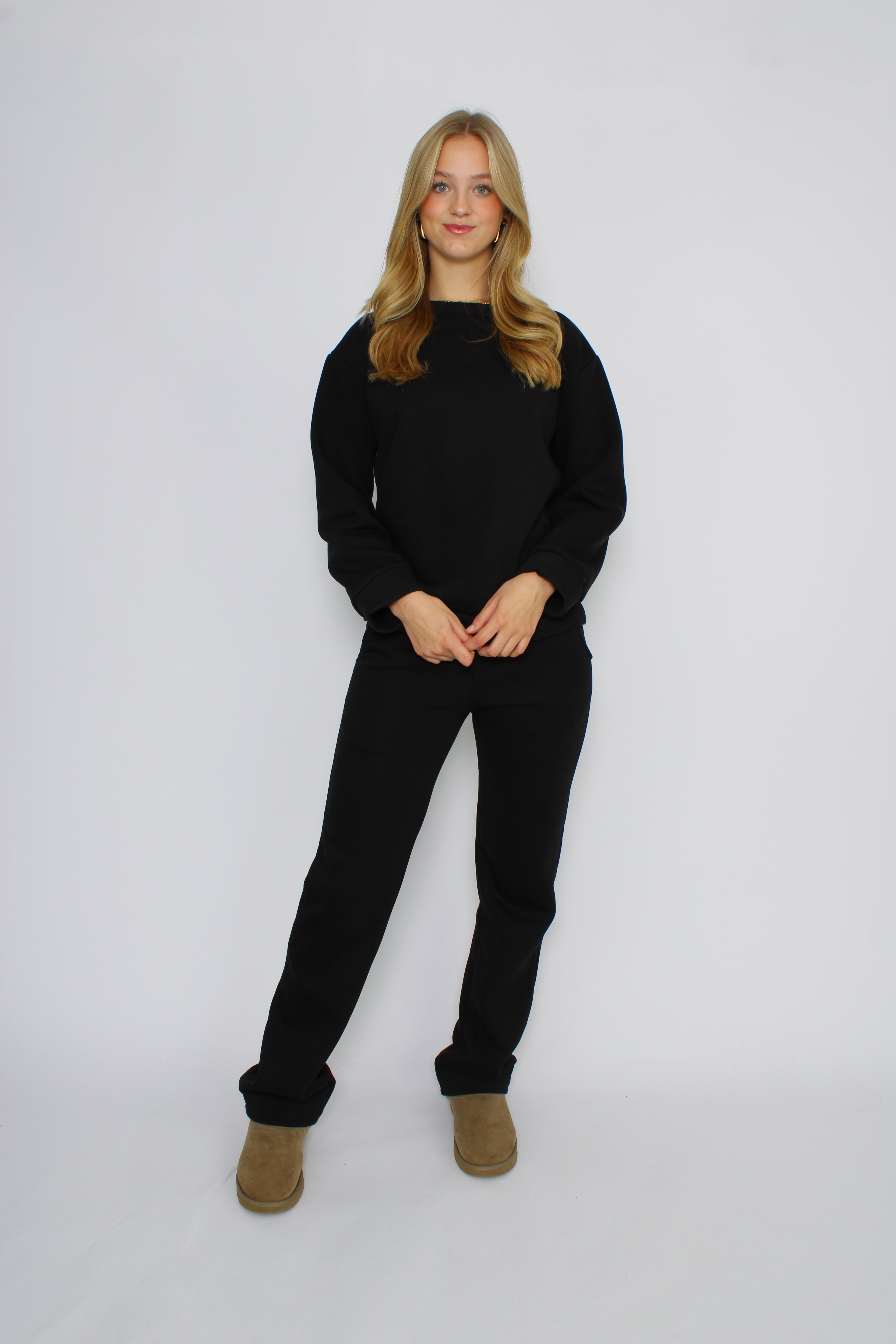 ''TALL'' COZY SET - BLACK