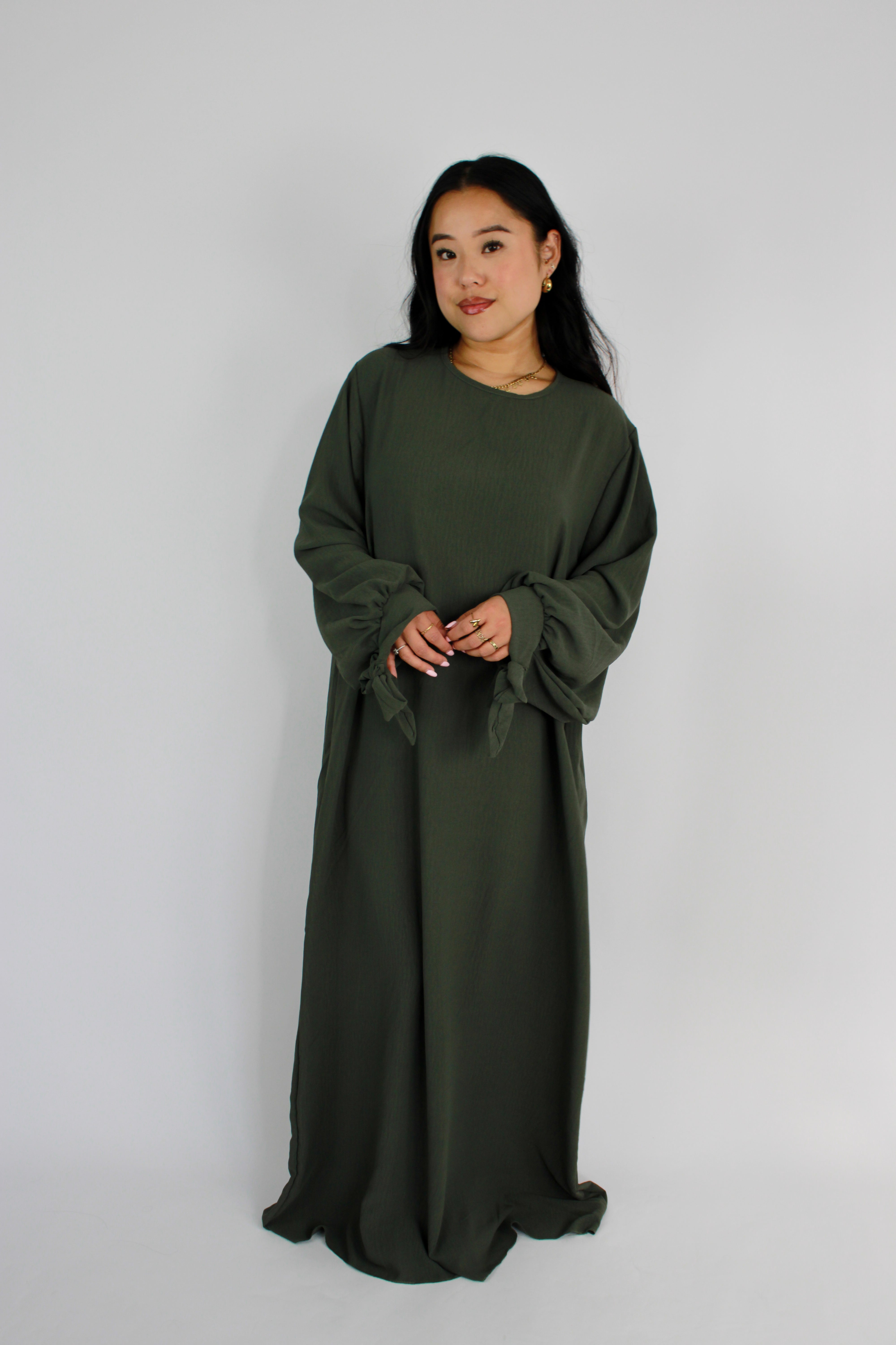 BIBI BOW ABAYA - KHAKI