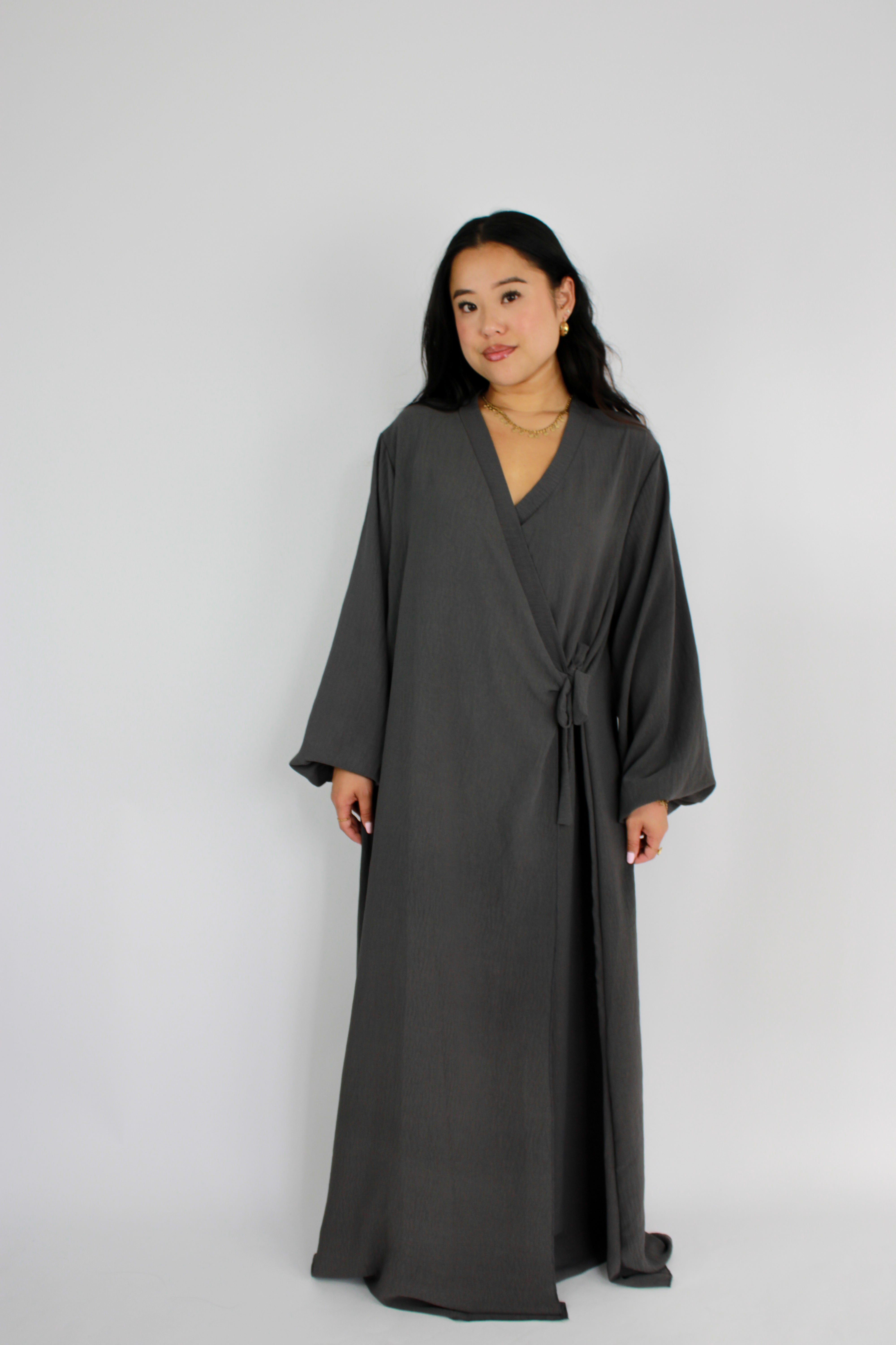 ALEYNA DRESS - DARK GREY