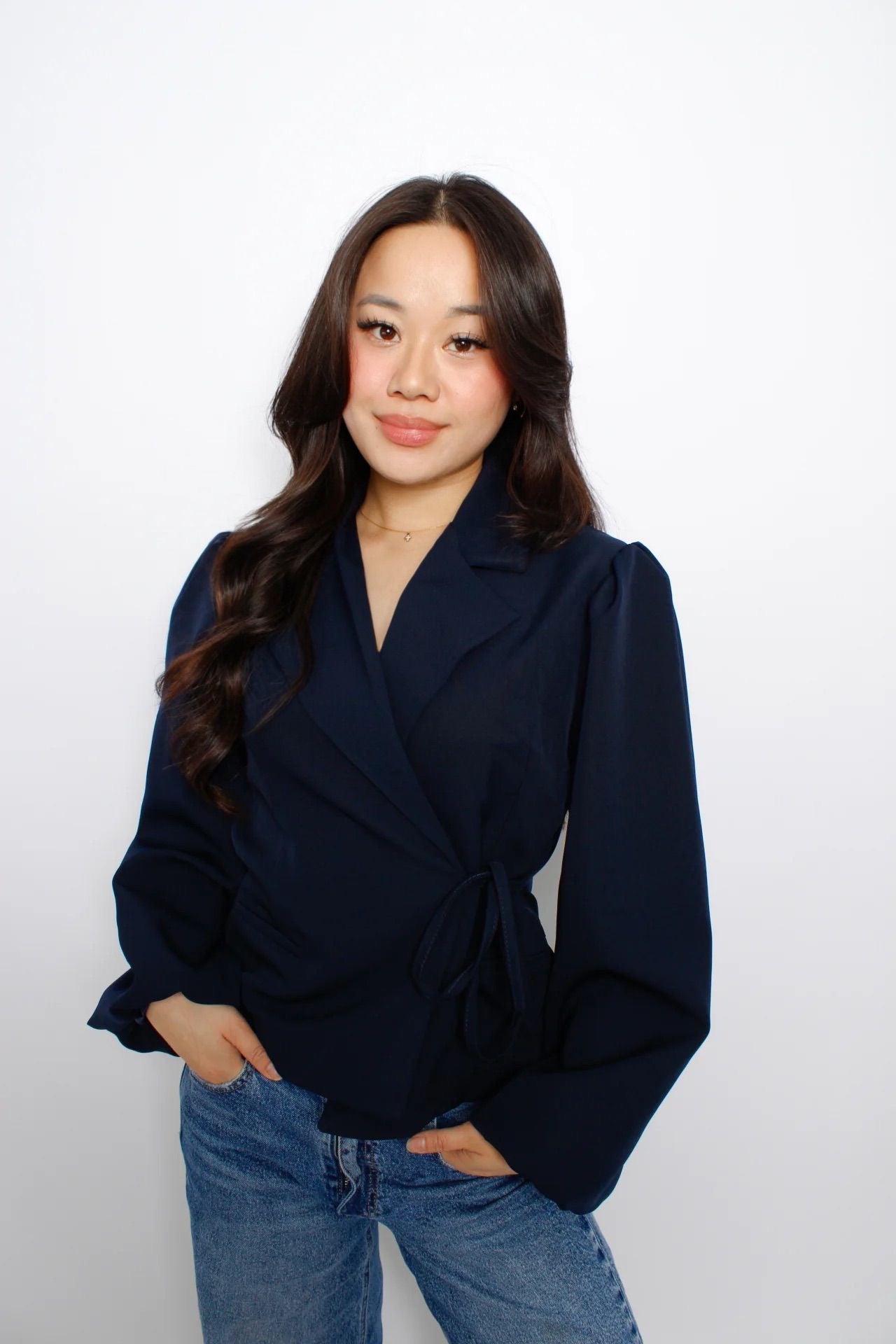 OLIVIA BLAZER - NAVY