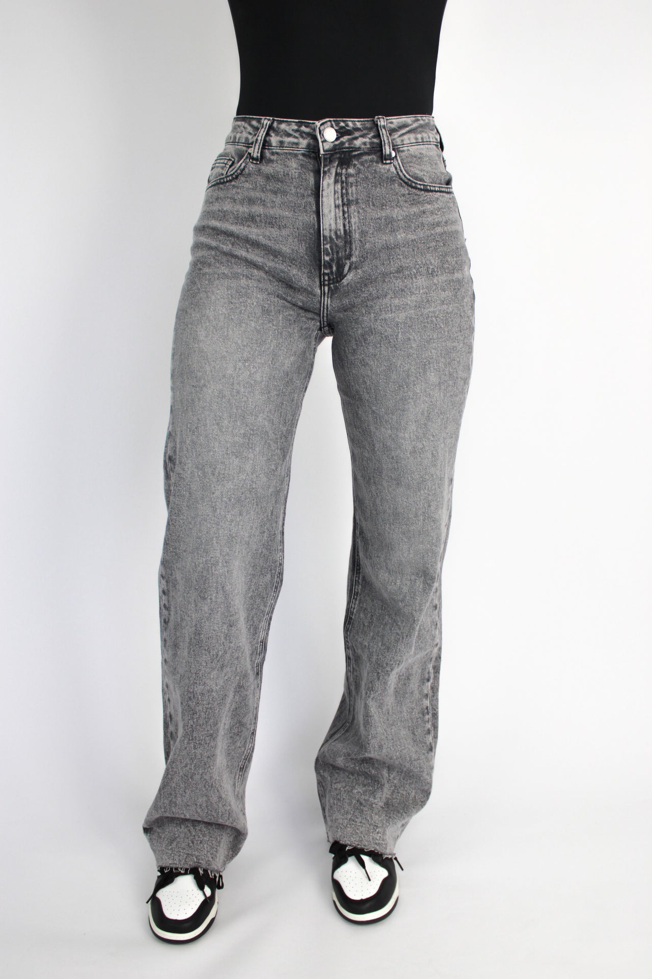 ''TALL'' WIDE LEG JEANS 3636 - GREY