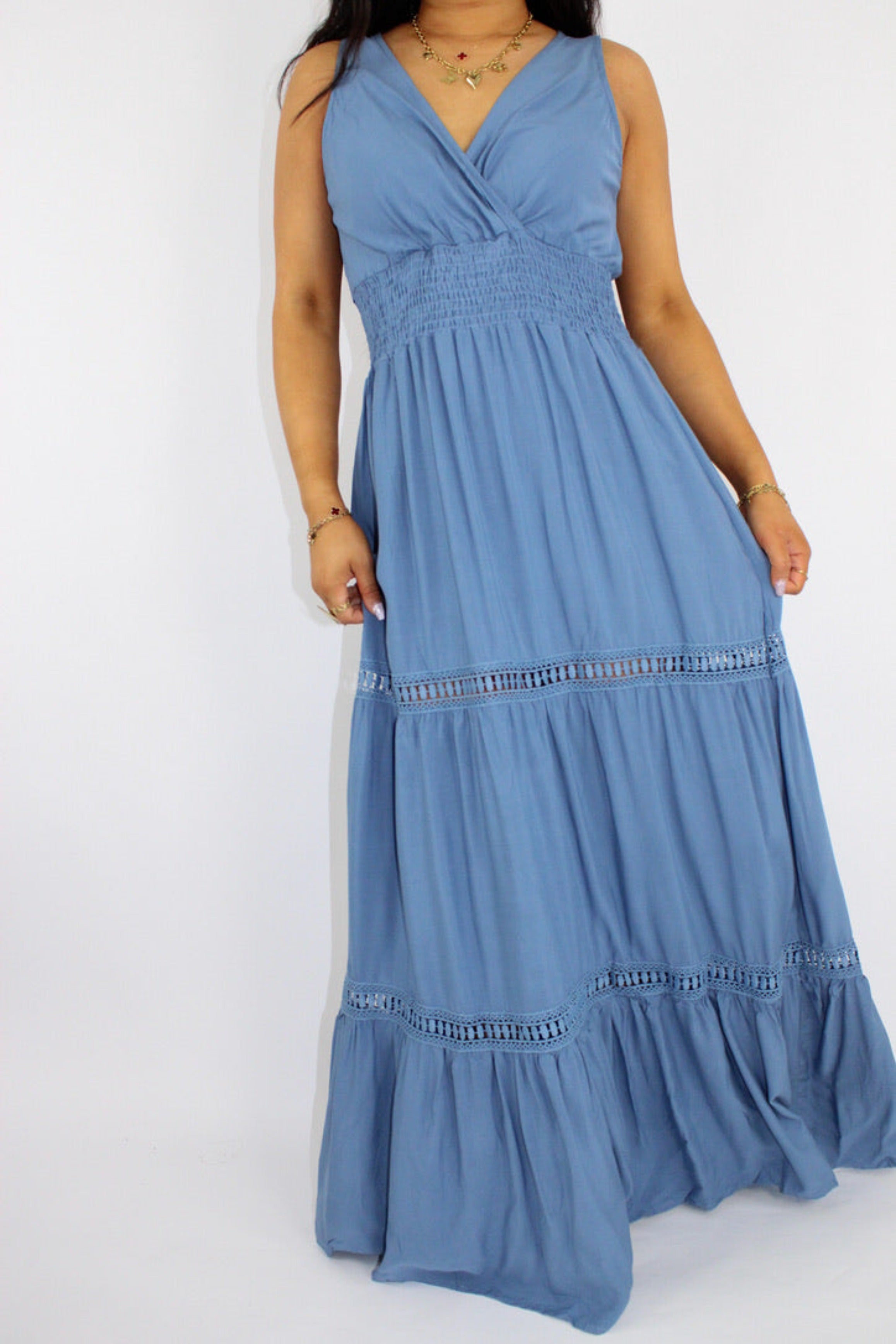 SKYE DRESS - BLUE