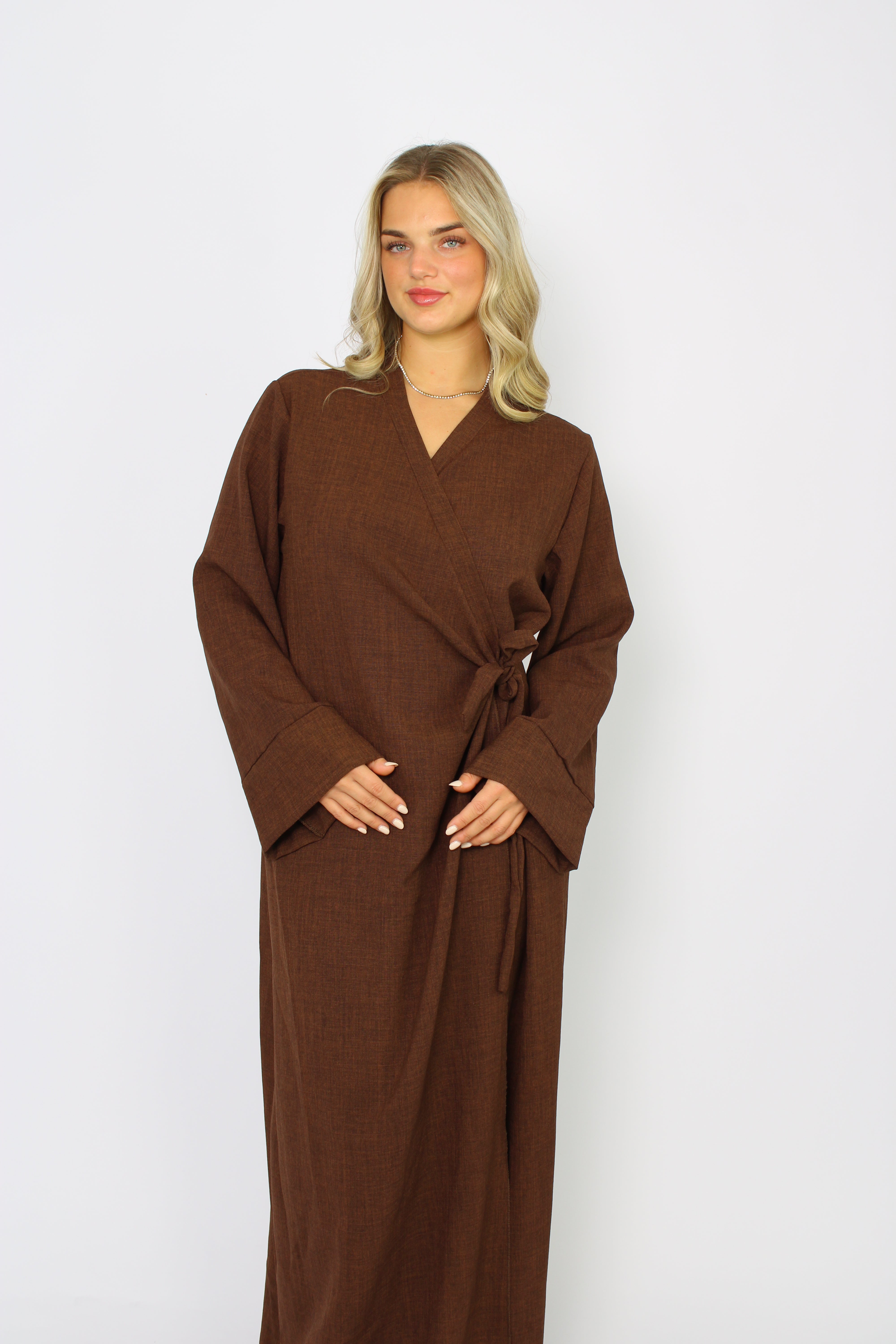 ''TALL'' SARA DRESS - BROWN