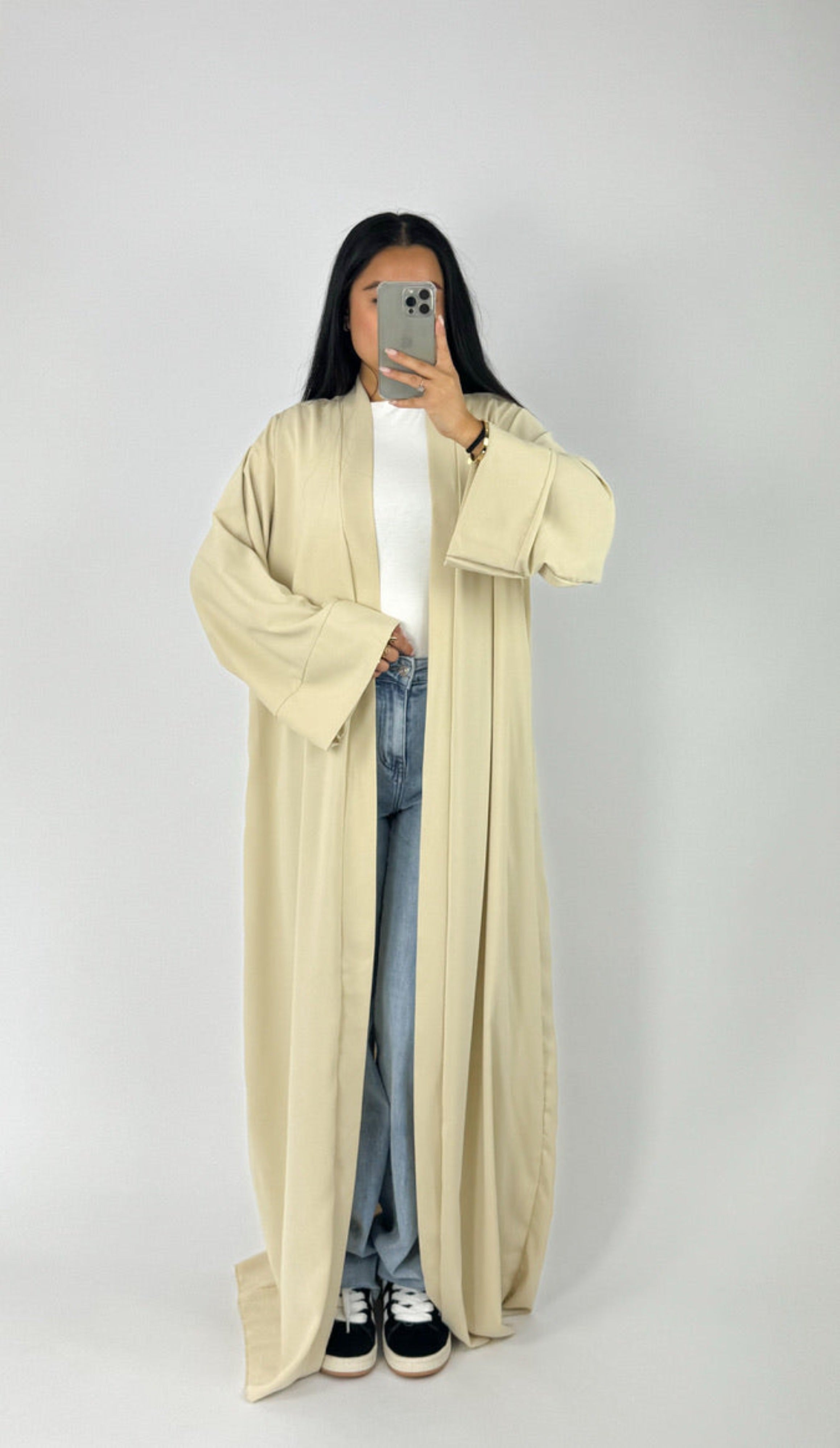 SILKY KIMONO - BEIGE