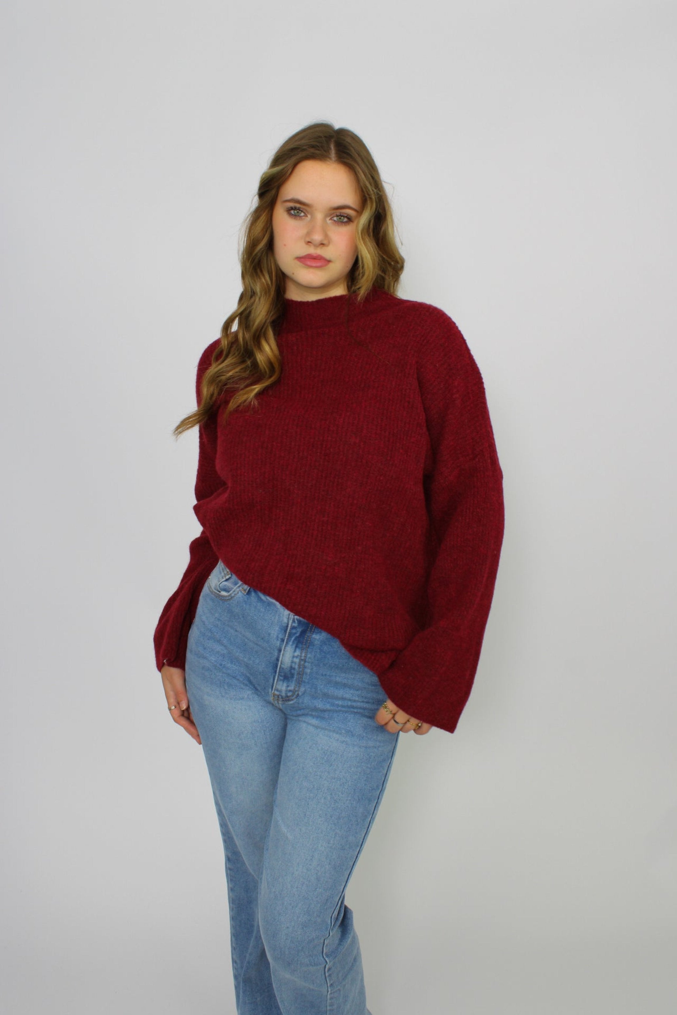 LOU SWEATER - BORDEAUX