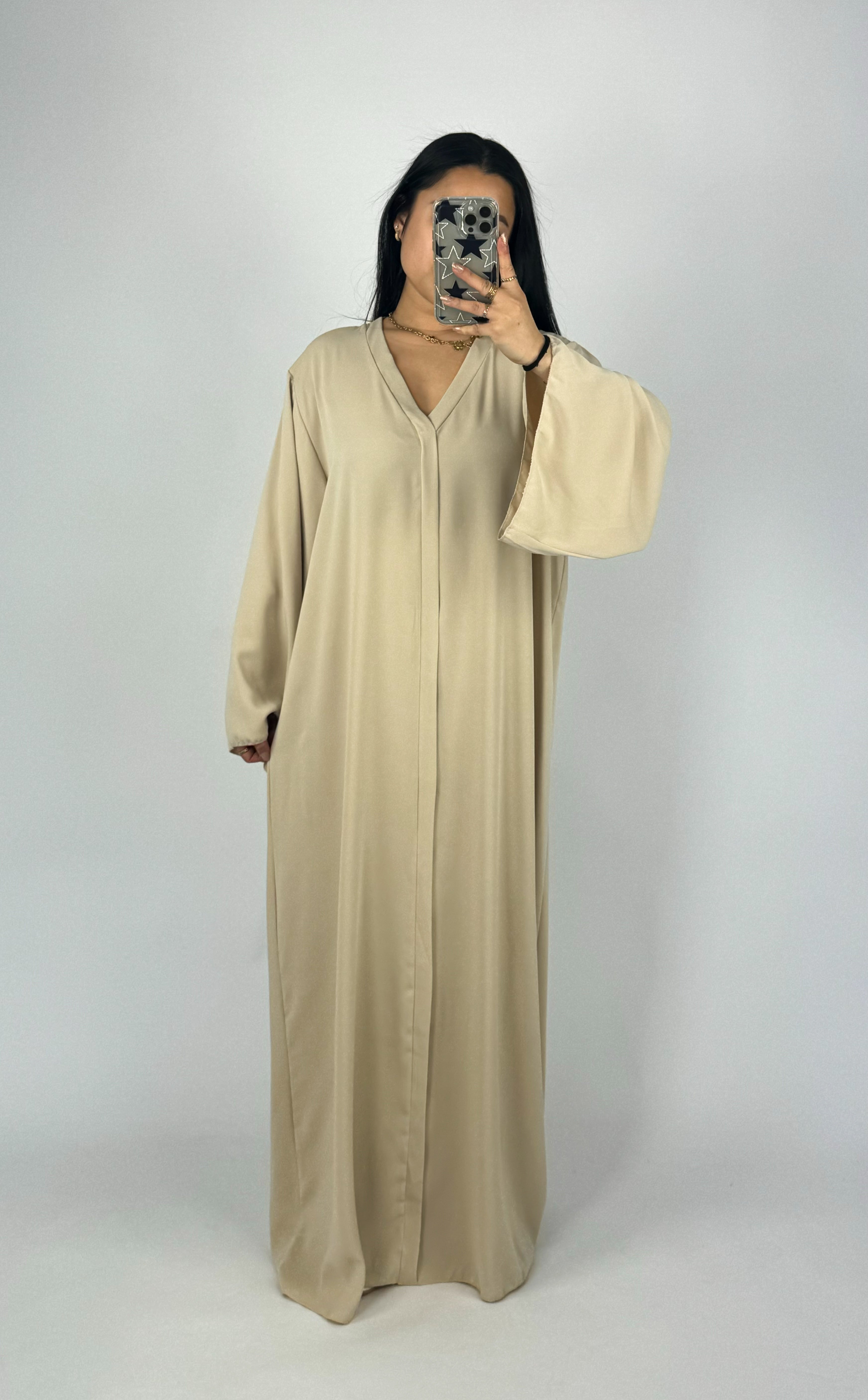 AMINA DRESS - BEIGE