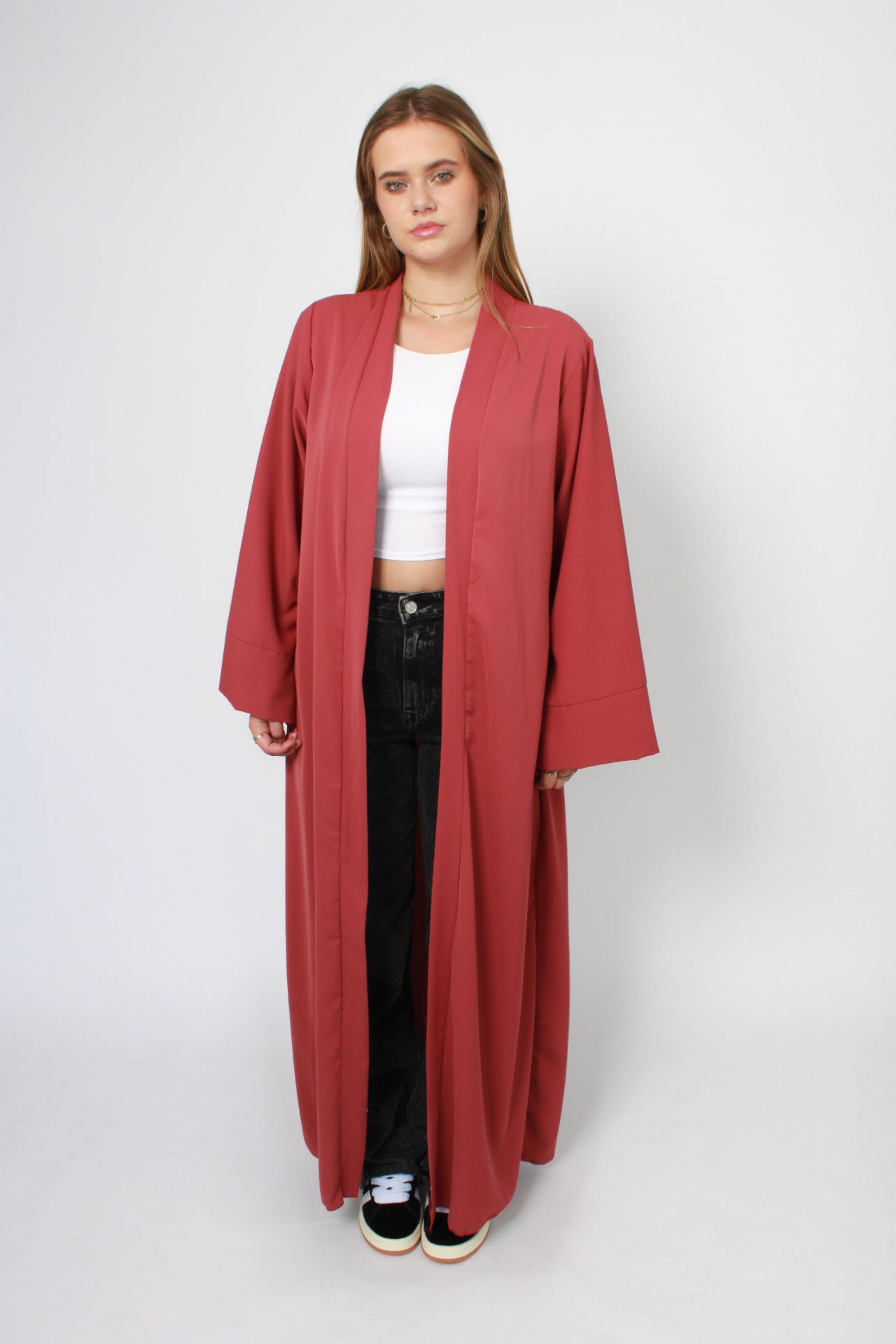 SILKY KIMONO - CORAL