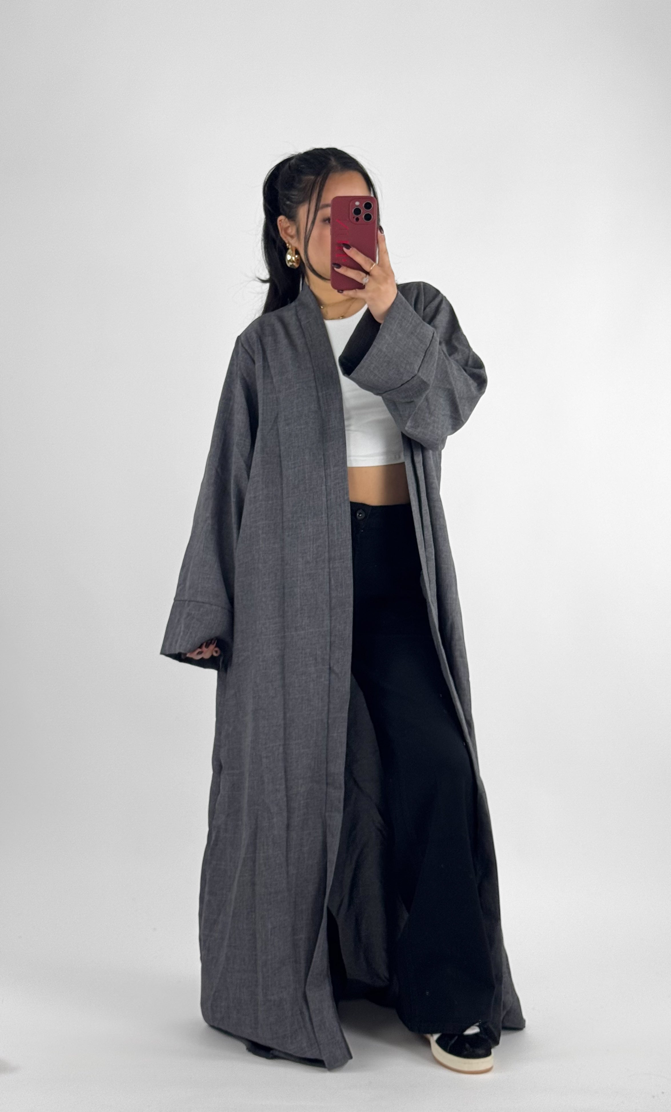 KIMONO - DARK GREY