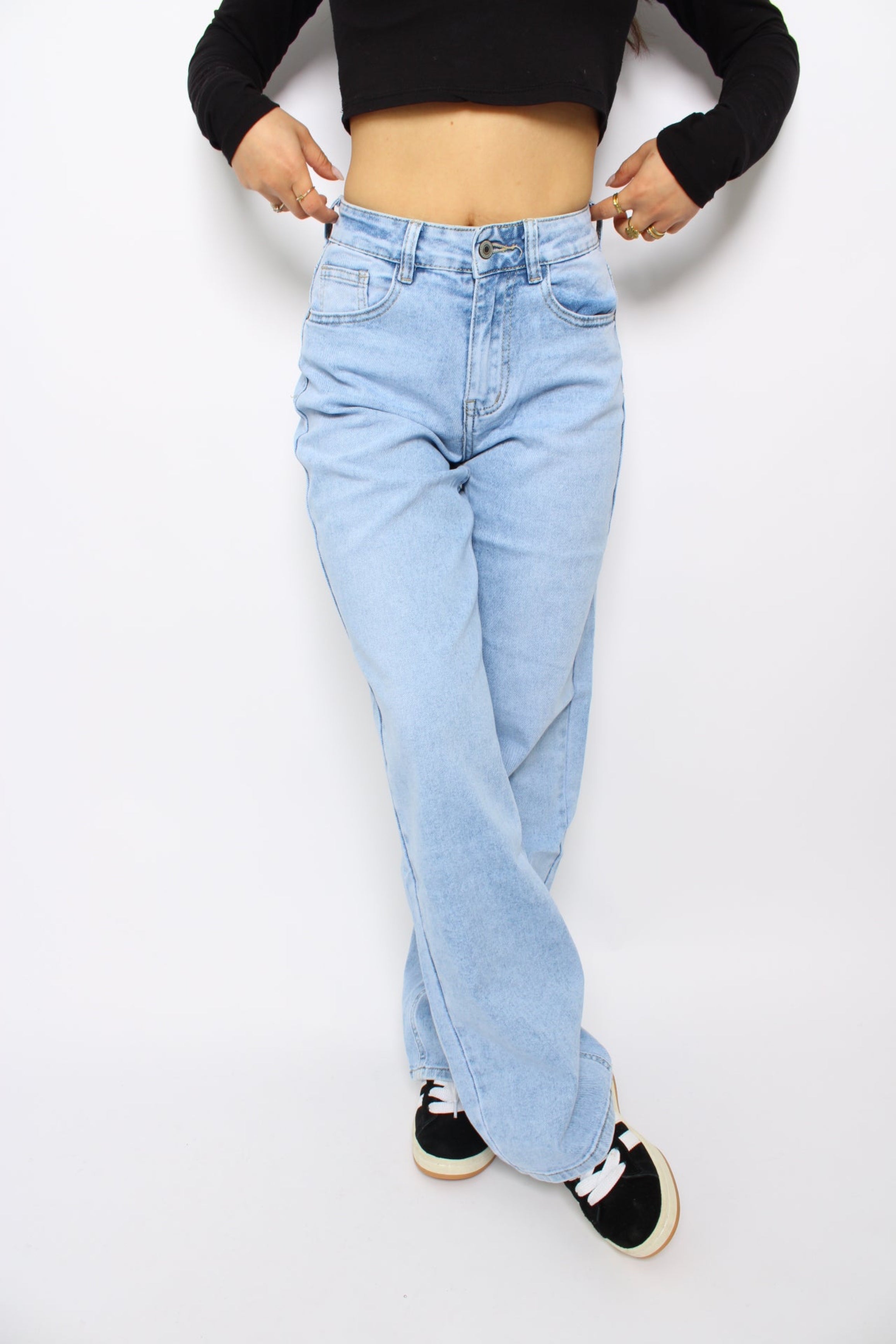 MID WAIST JEANS 9023 - DENIM