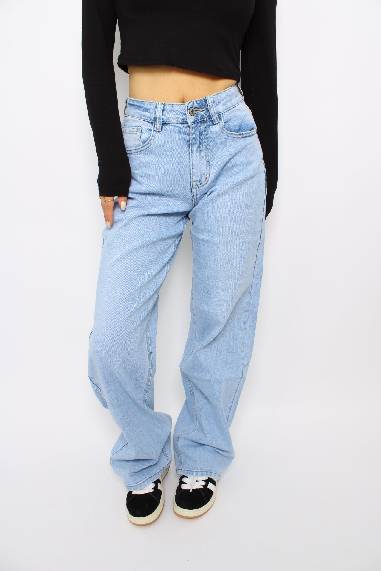 MID WAIST JEANS 9023 - DENIM