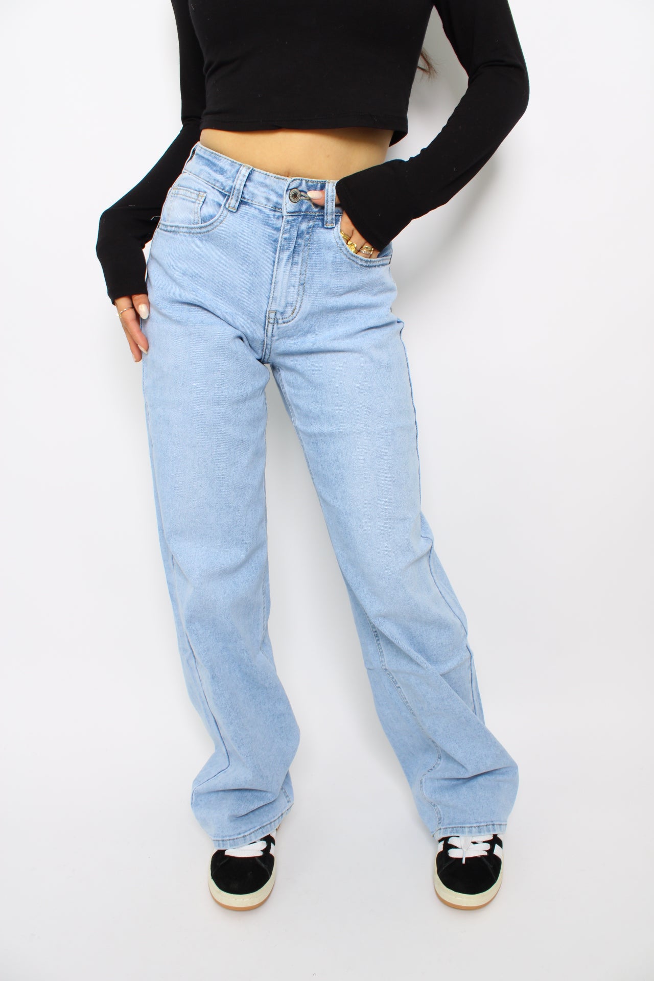 MID WAIST JEANS 9023 - DENIM