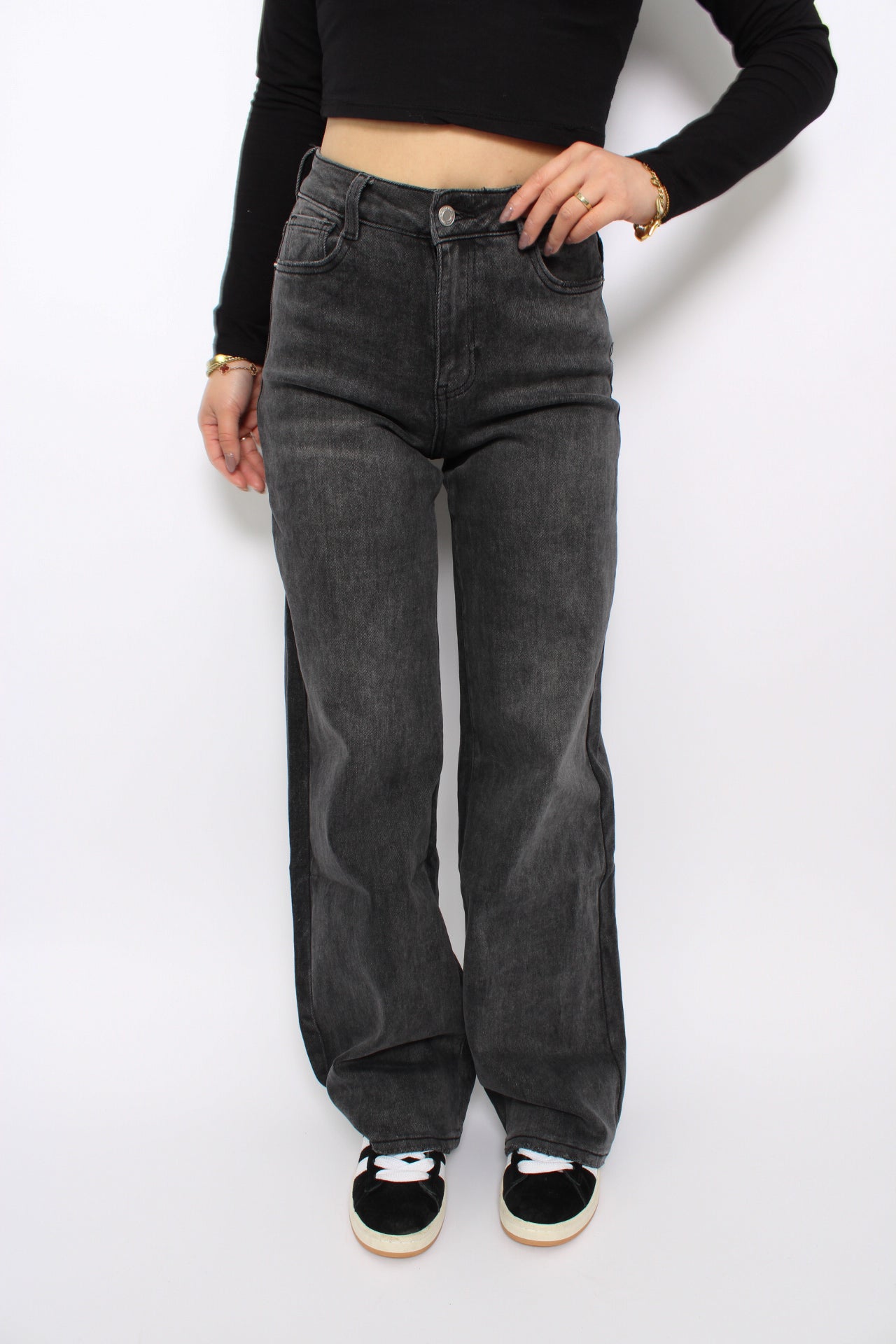 DAD FIT JEANS 265 - DARK GREY