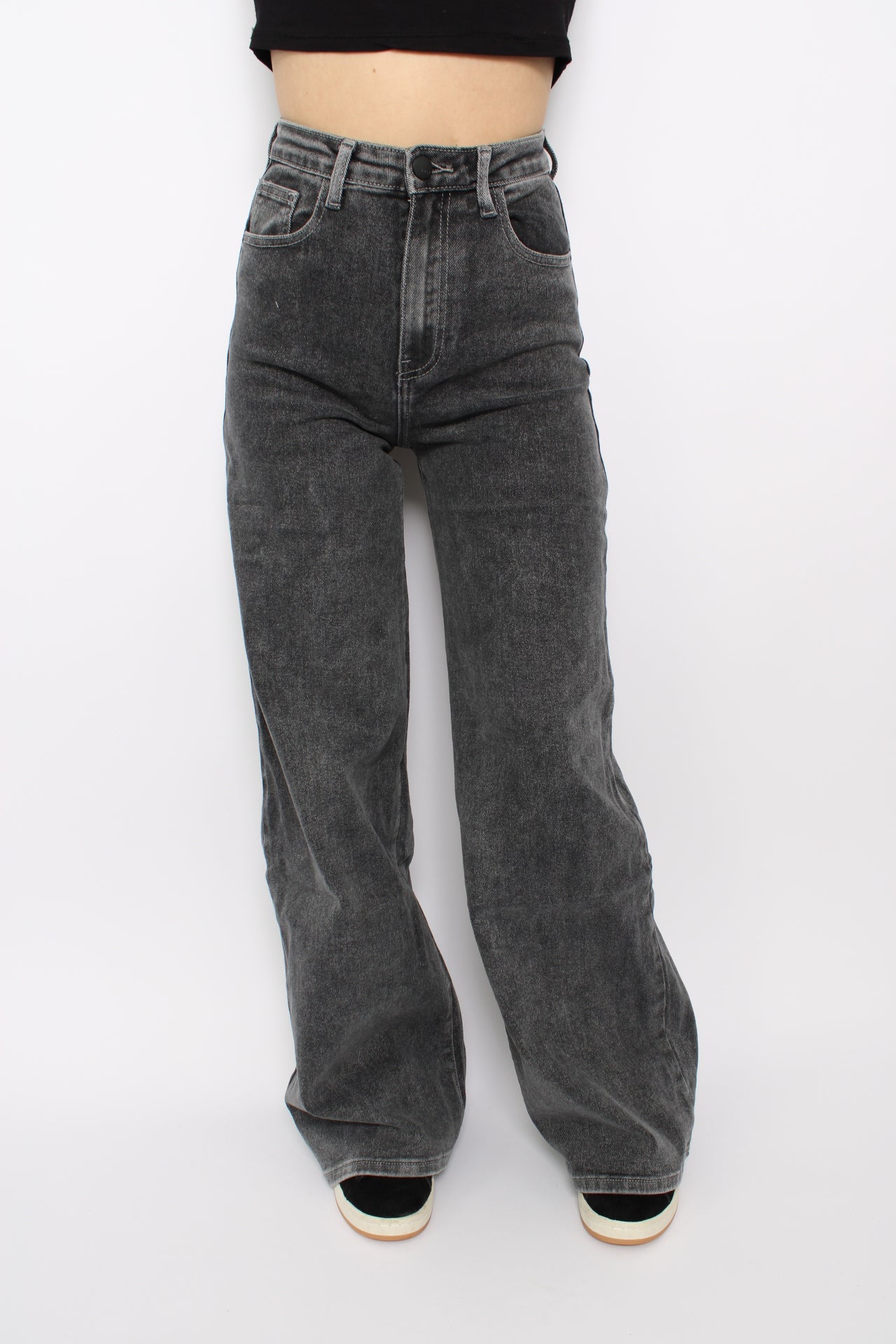 WIDE LEG JEANS 2661 - DARK GREY