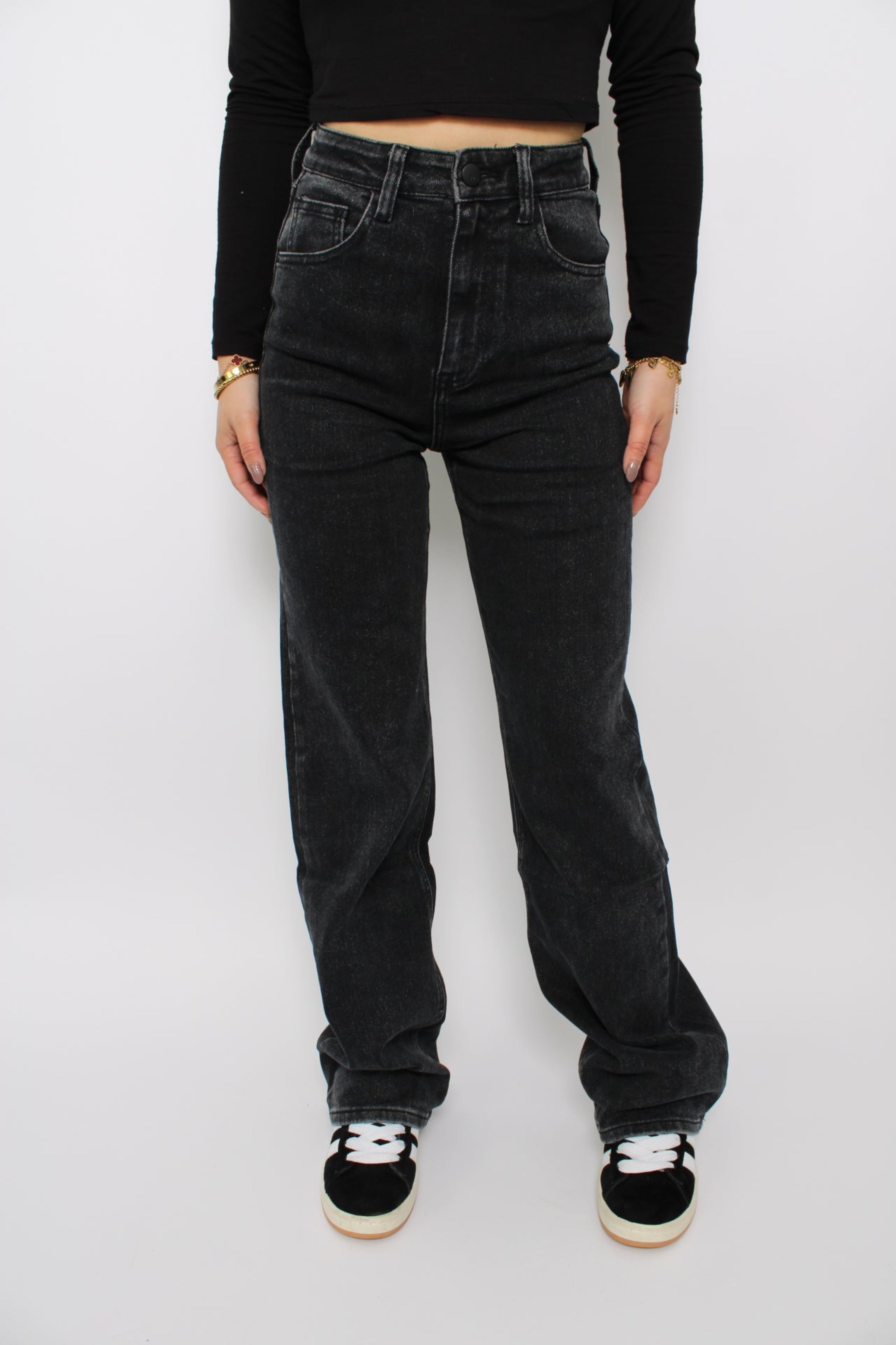 WIDE LEG JEANS 2692 - ANTHRACITE