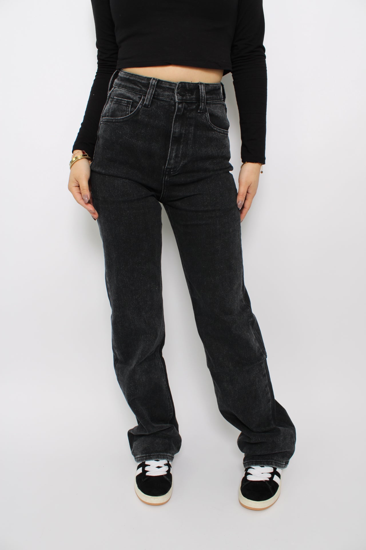 WIDE LEG JEANS 2692 - ANTHRACITE