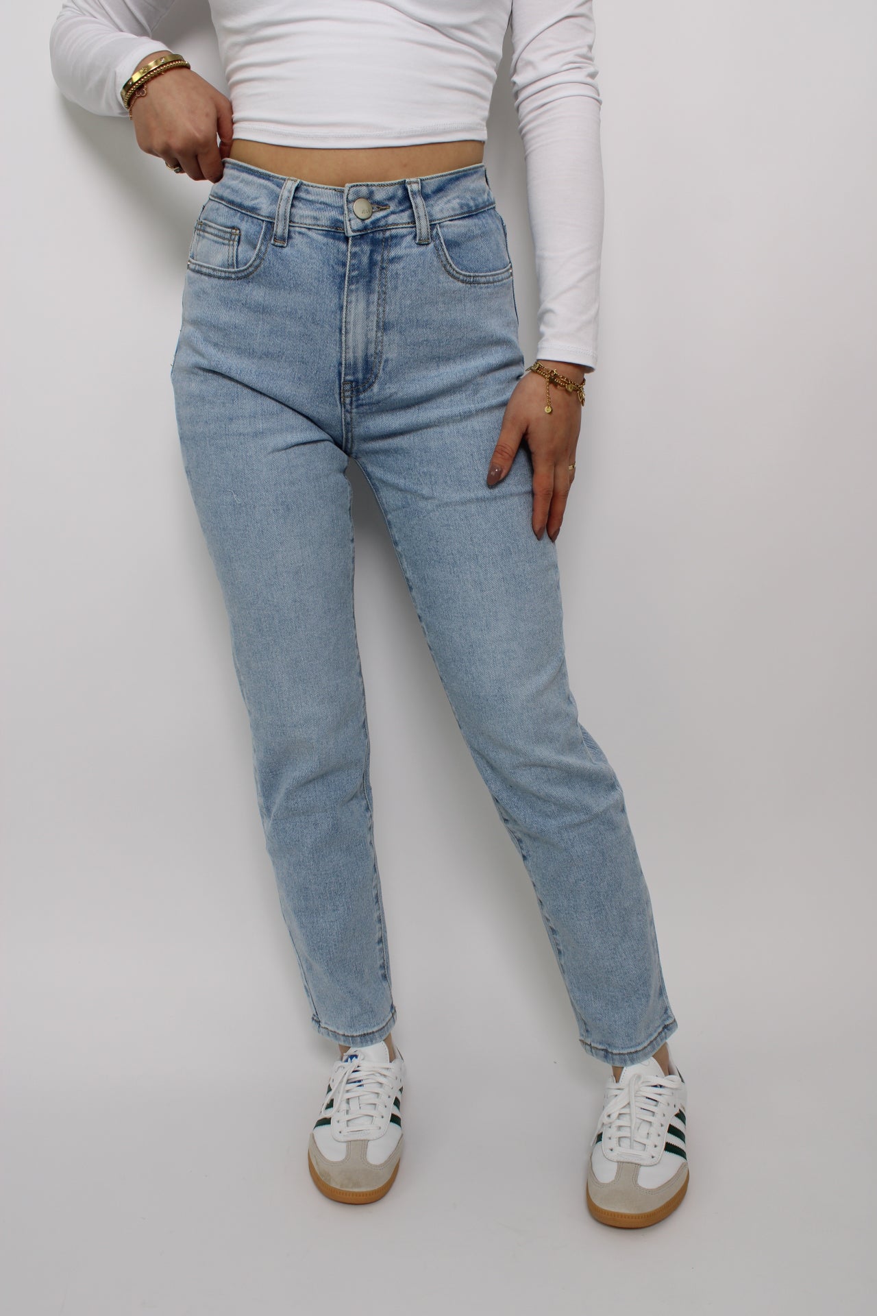 ''PETITE'' MOM JEANS 2739 - DENIM