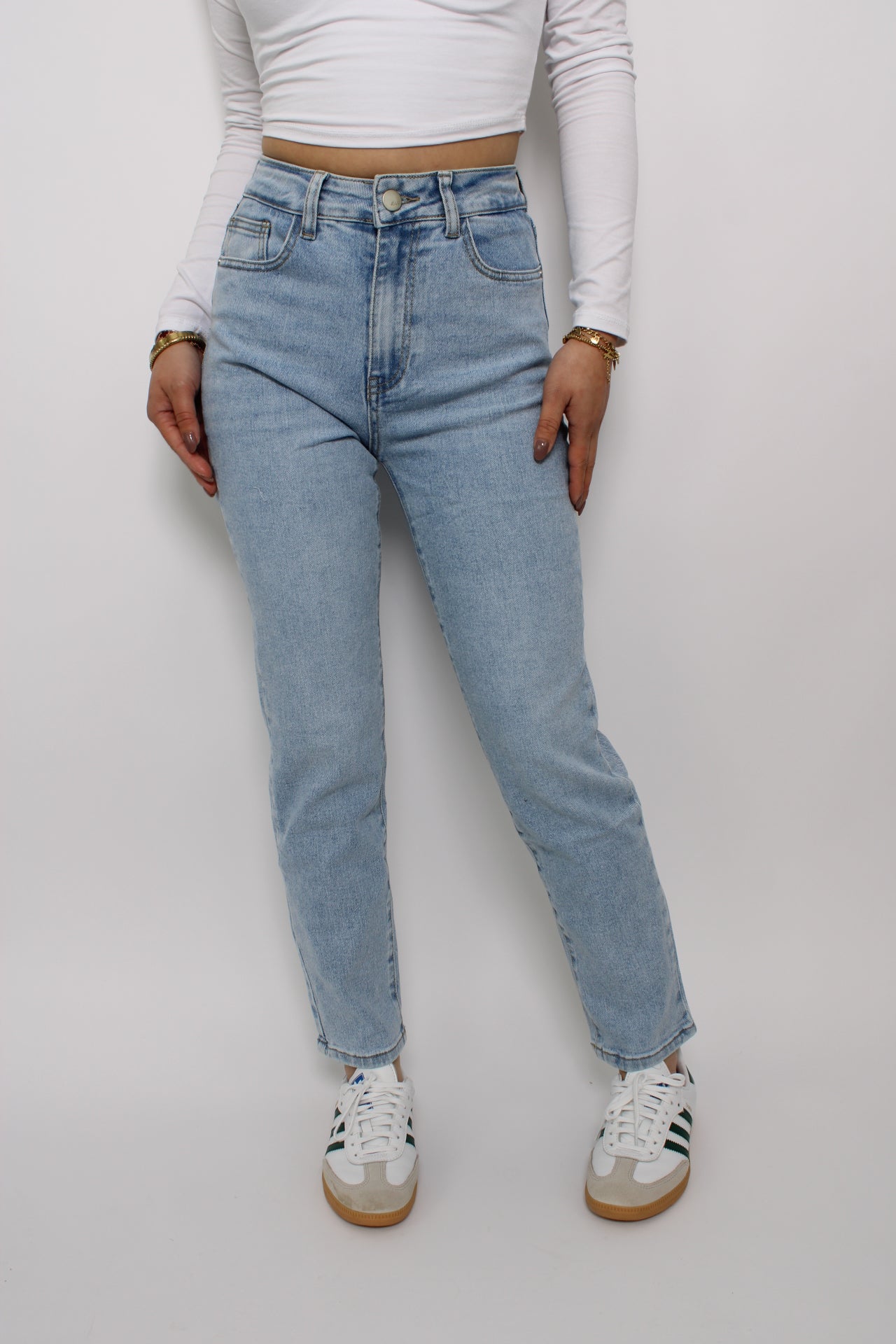 ''PETITE'' MOM JEANS 2739 - DENIM