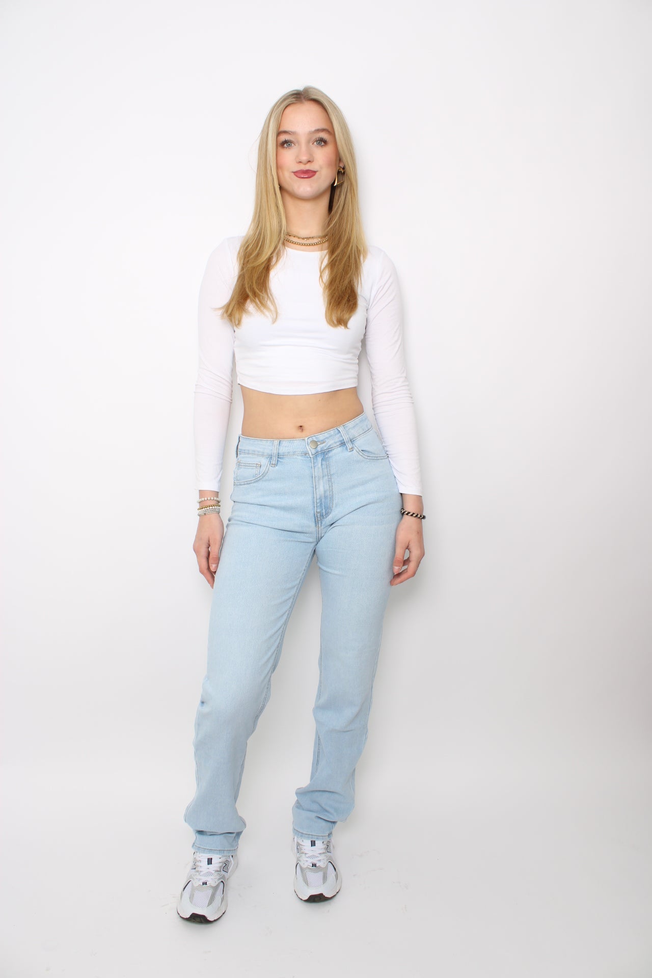 ''TALL'' MID WAIST STRAIGHT LEG JEANS 2833 - DENIM