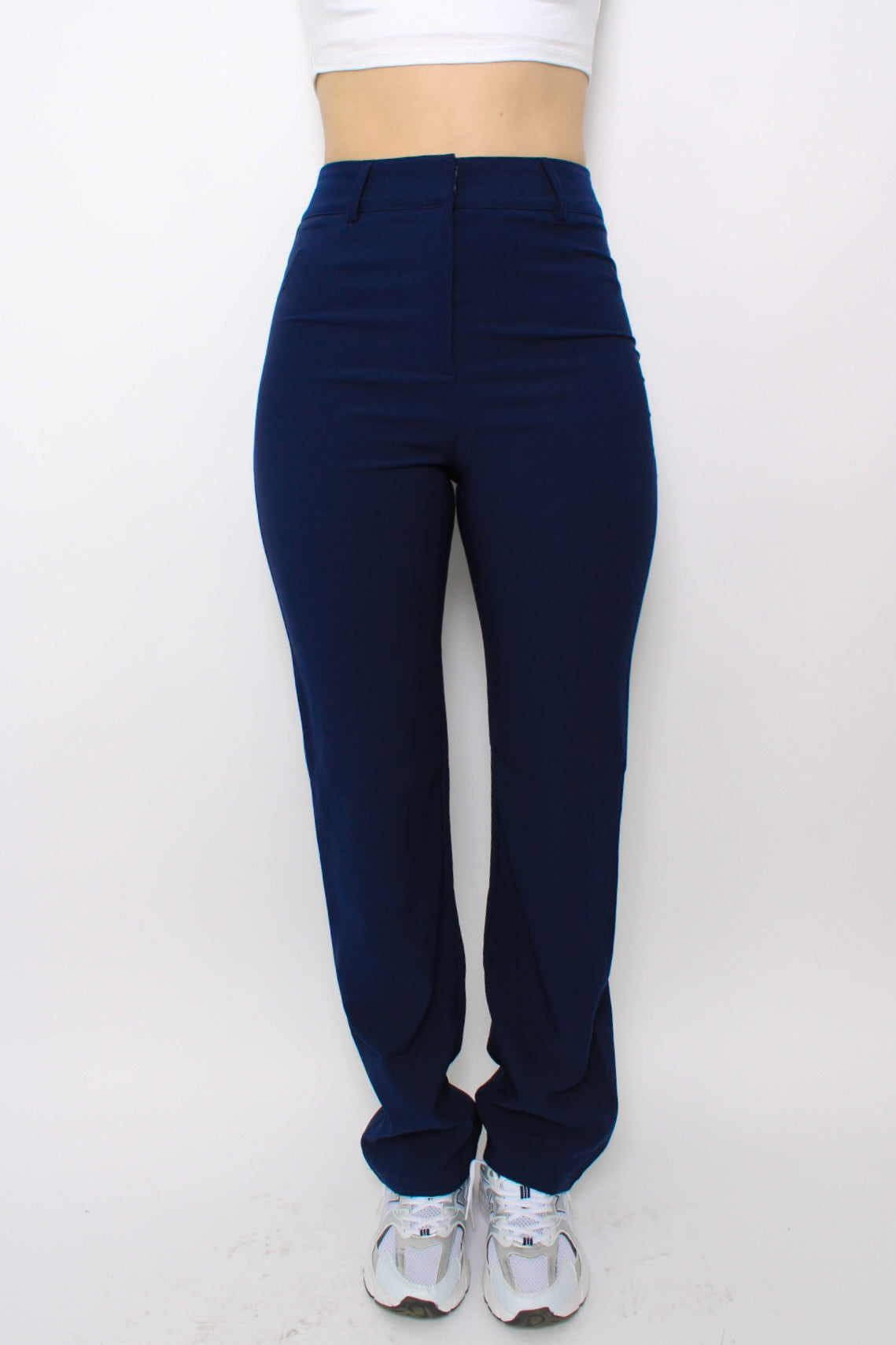 STRETCH PANTS -  NAVY