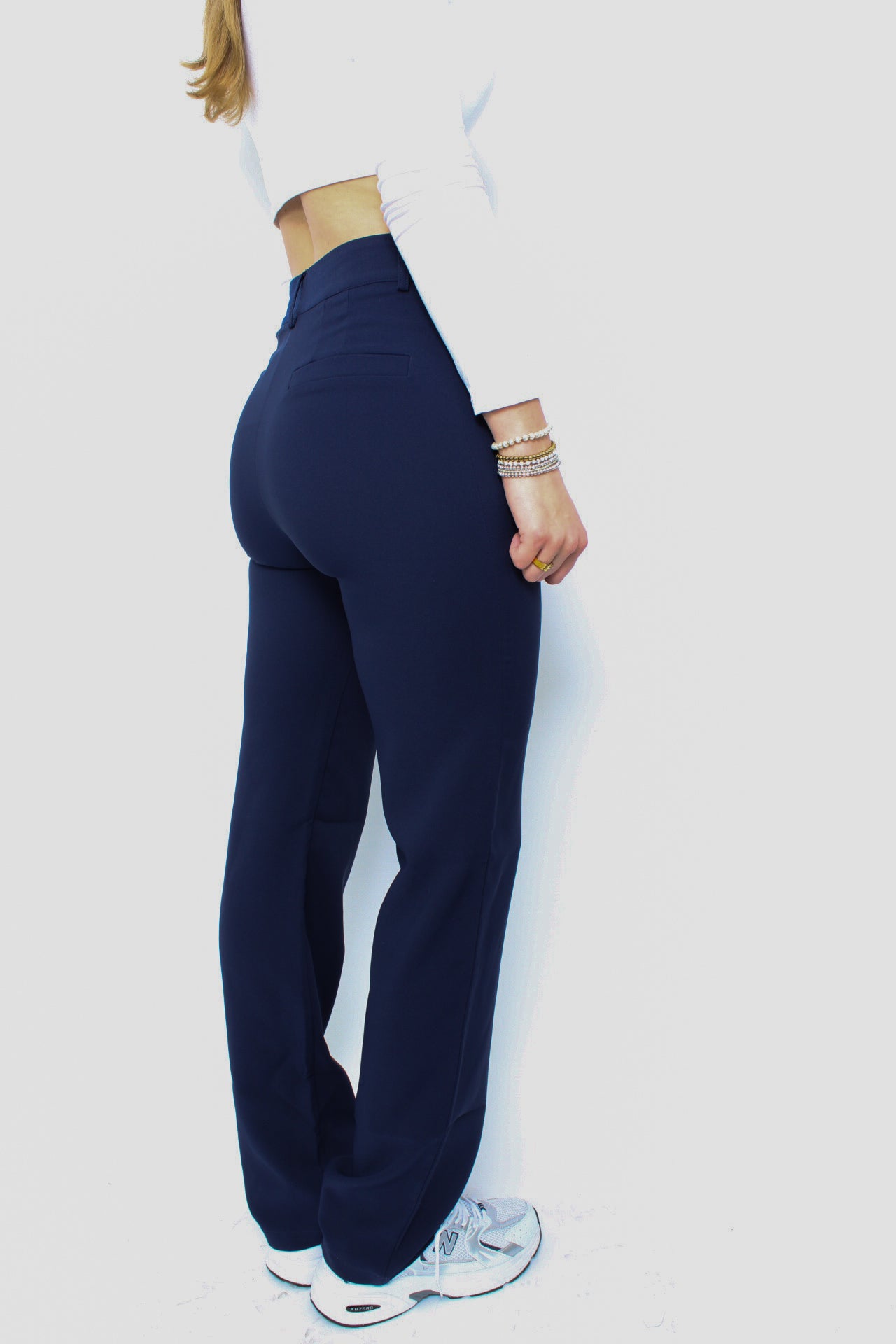 STRETCH PANTS -  NAVY