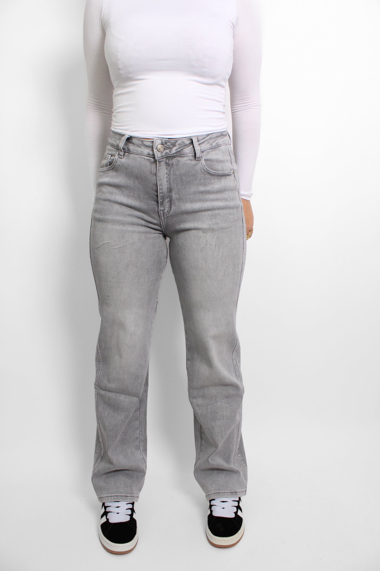 WIDE LEG JEANS 875 - LIGHT GREY