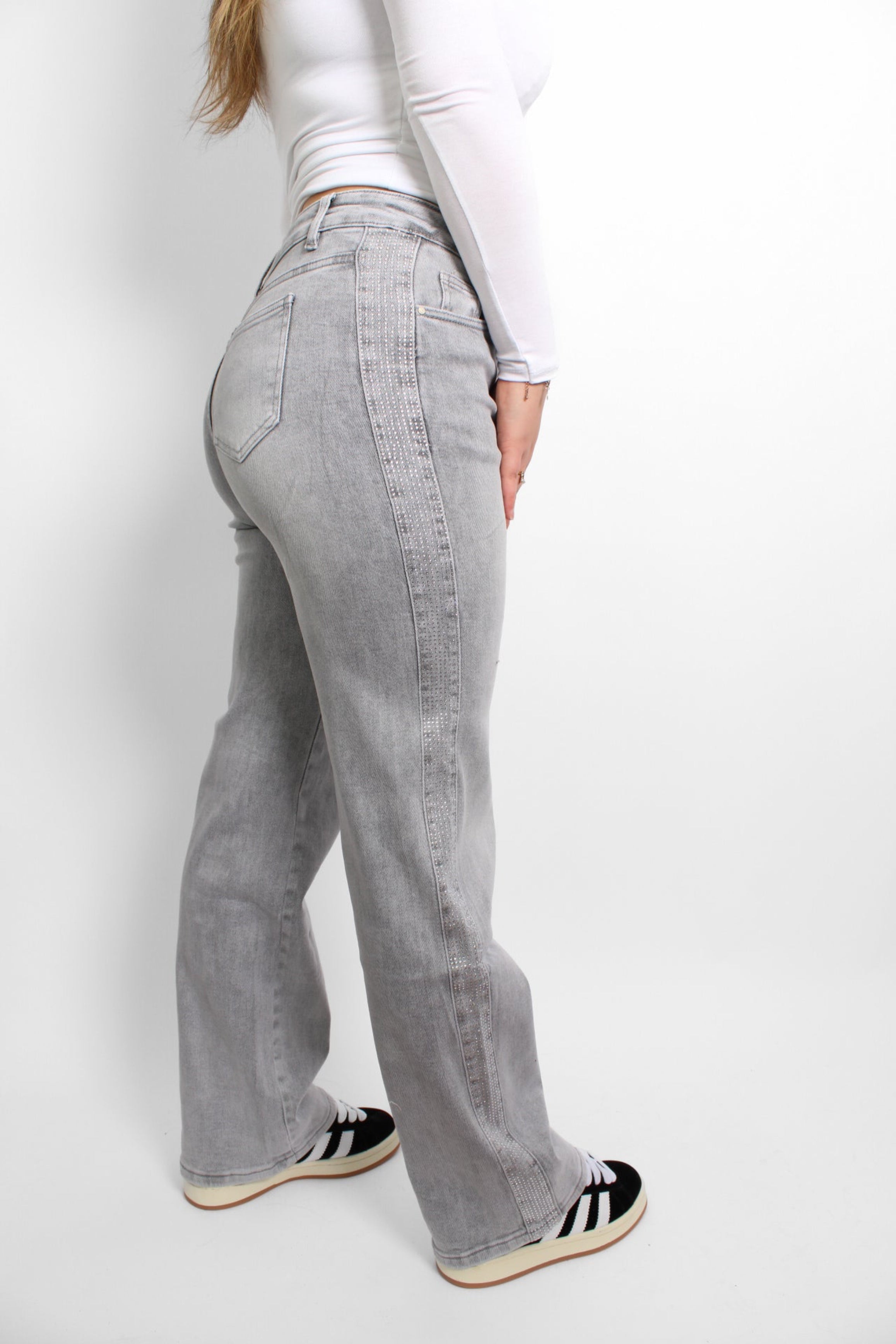 WIDE LEG JEANS 875 - LIGHT GREY