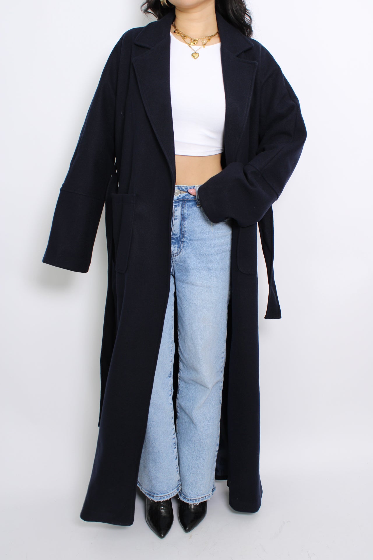 ''TALL'' AYLIN COAT - NAVY