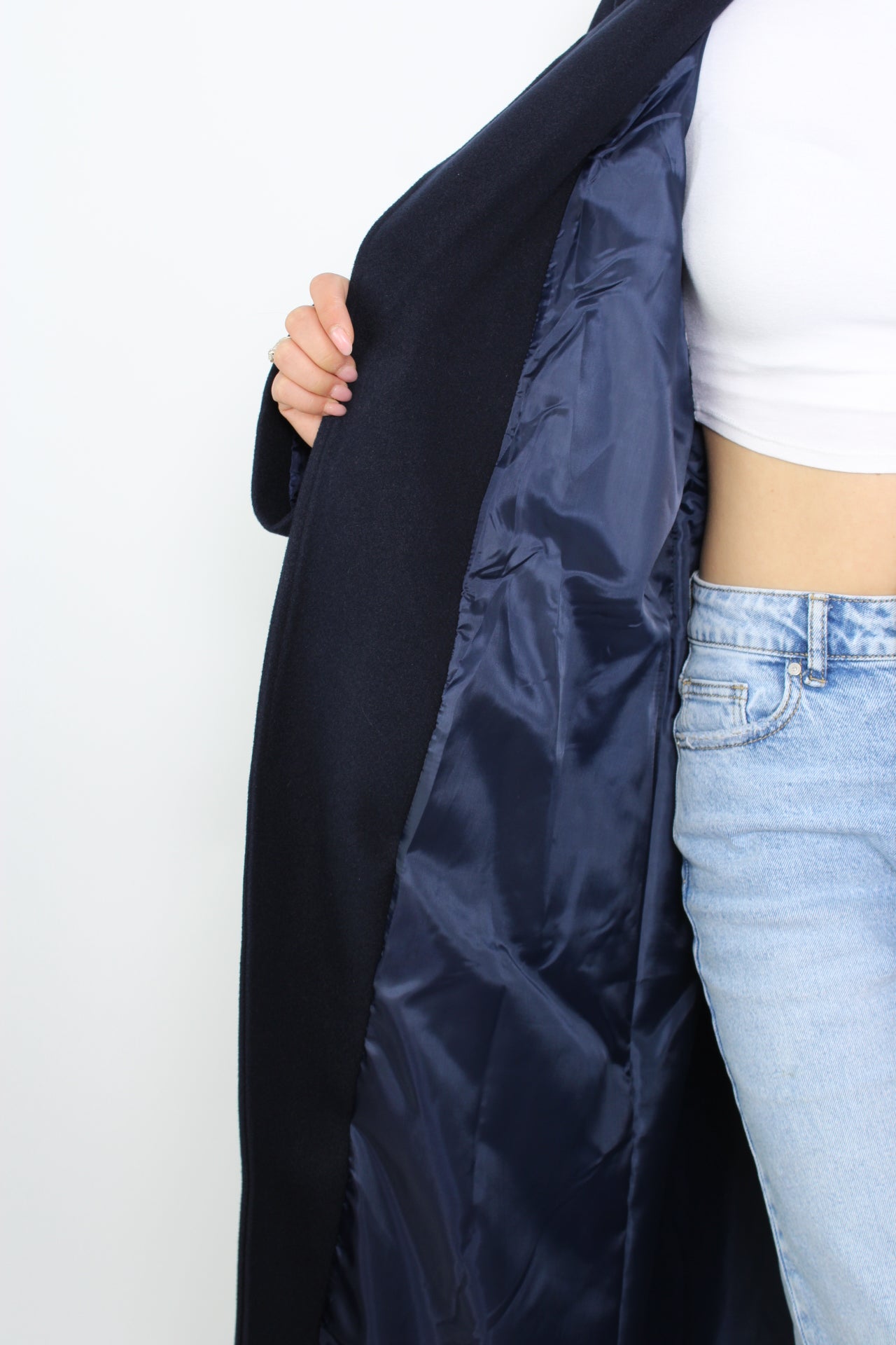 ''TALL'' AYLIN COAT - NAVY