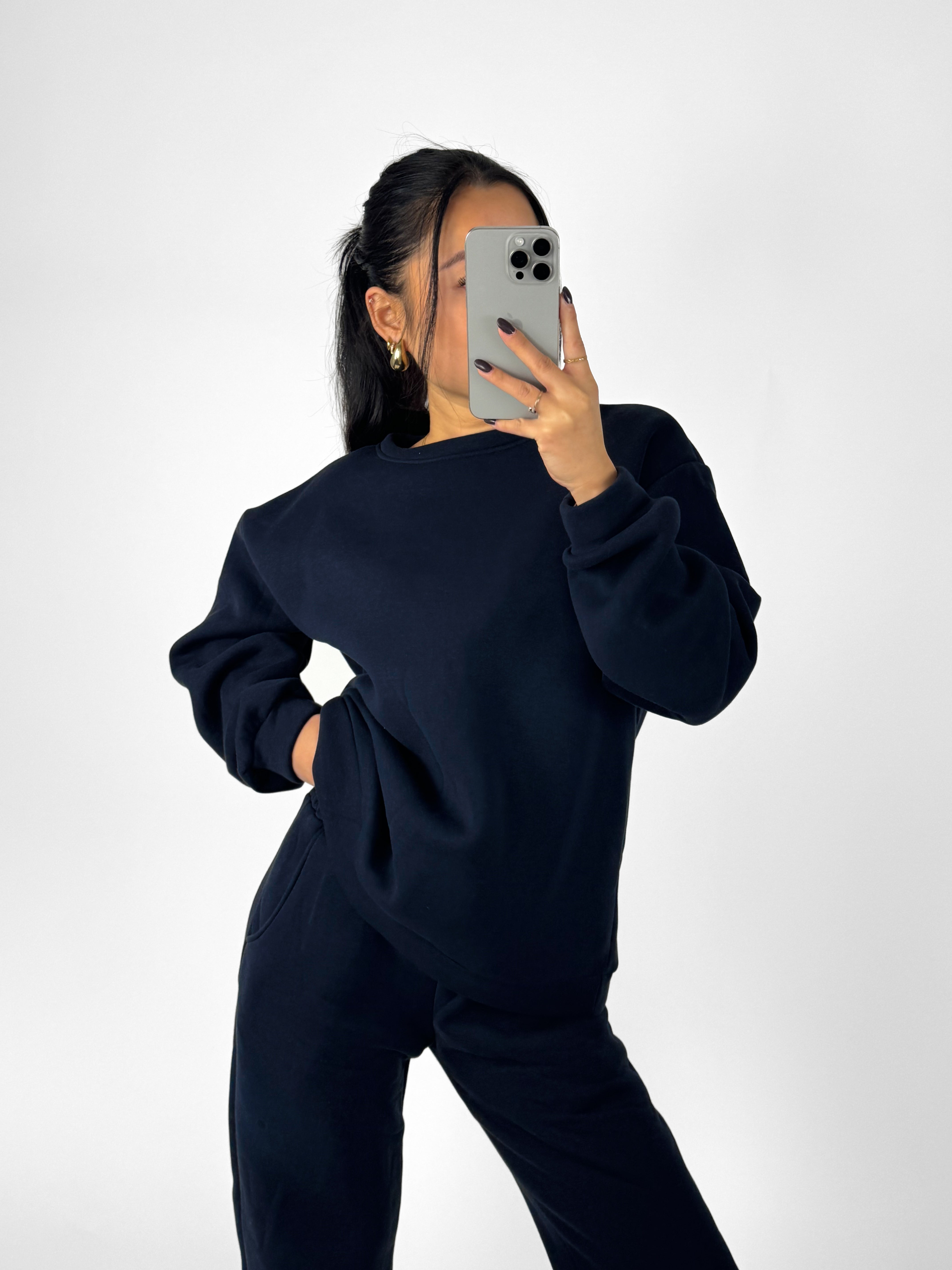 ''TALL'' COZY SET - NAVY