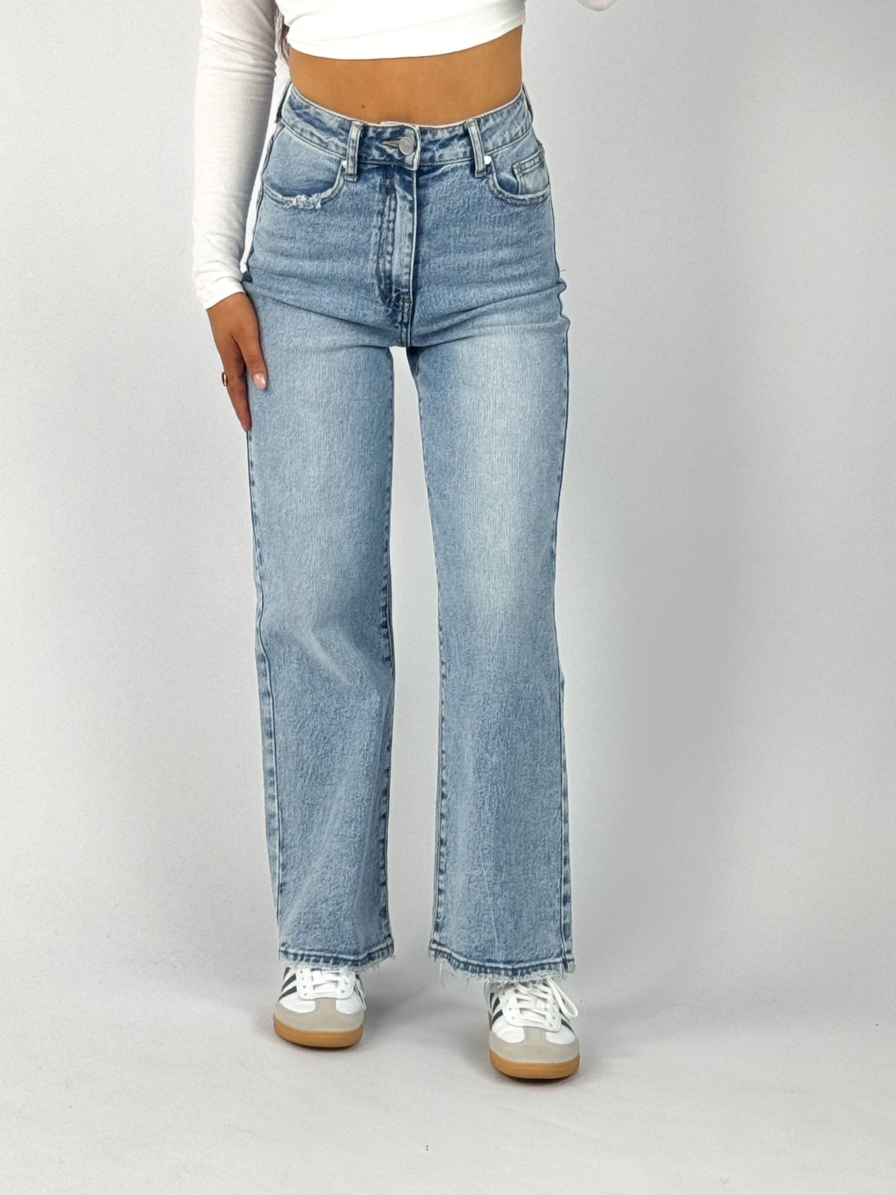 ''PETITE'' QUEEN HEARTS JEANS - DENIM