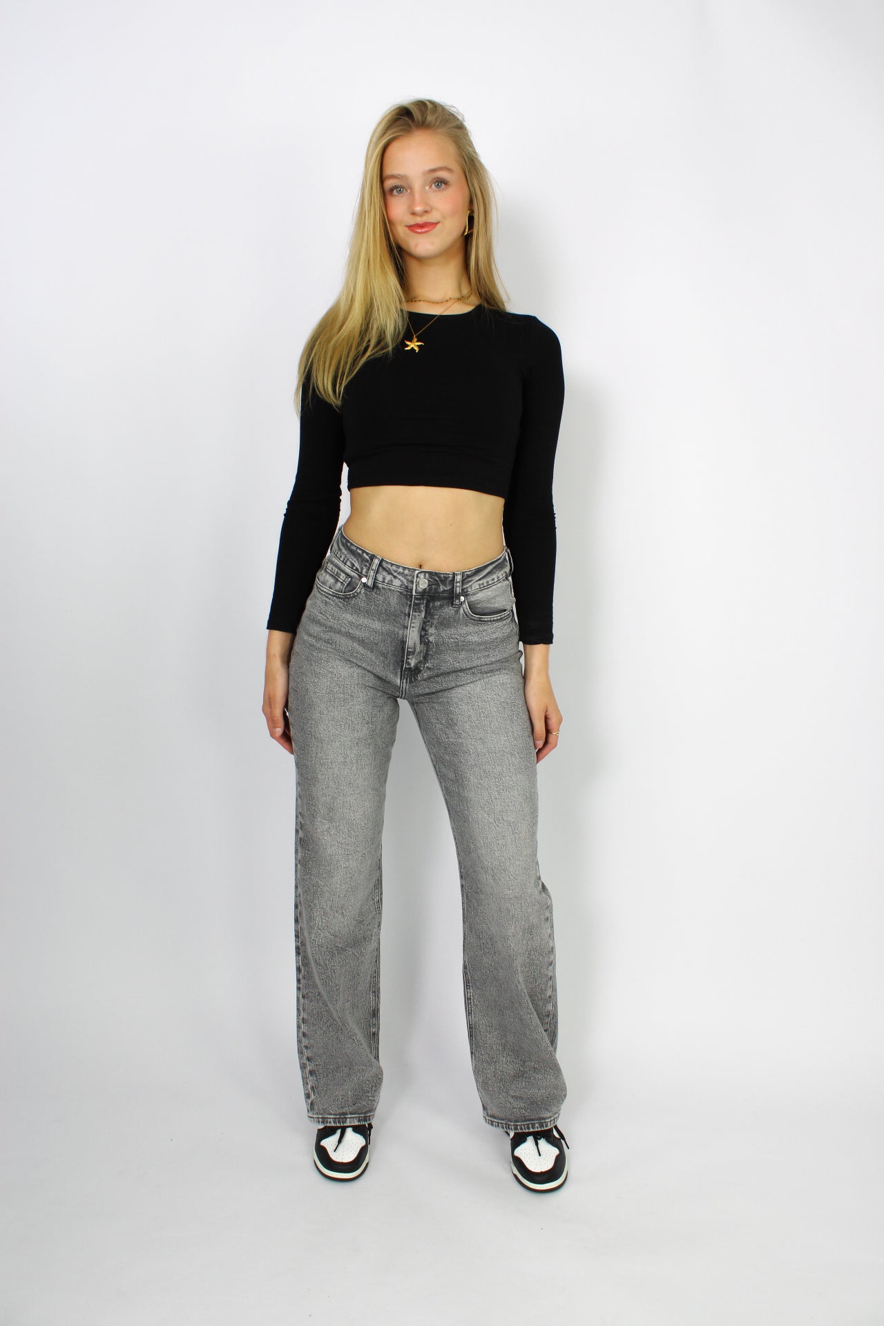 ''TALL'' WIDE LEG JEANS 3392 - GREY