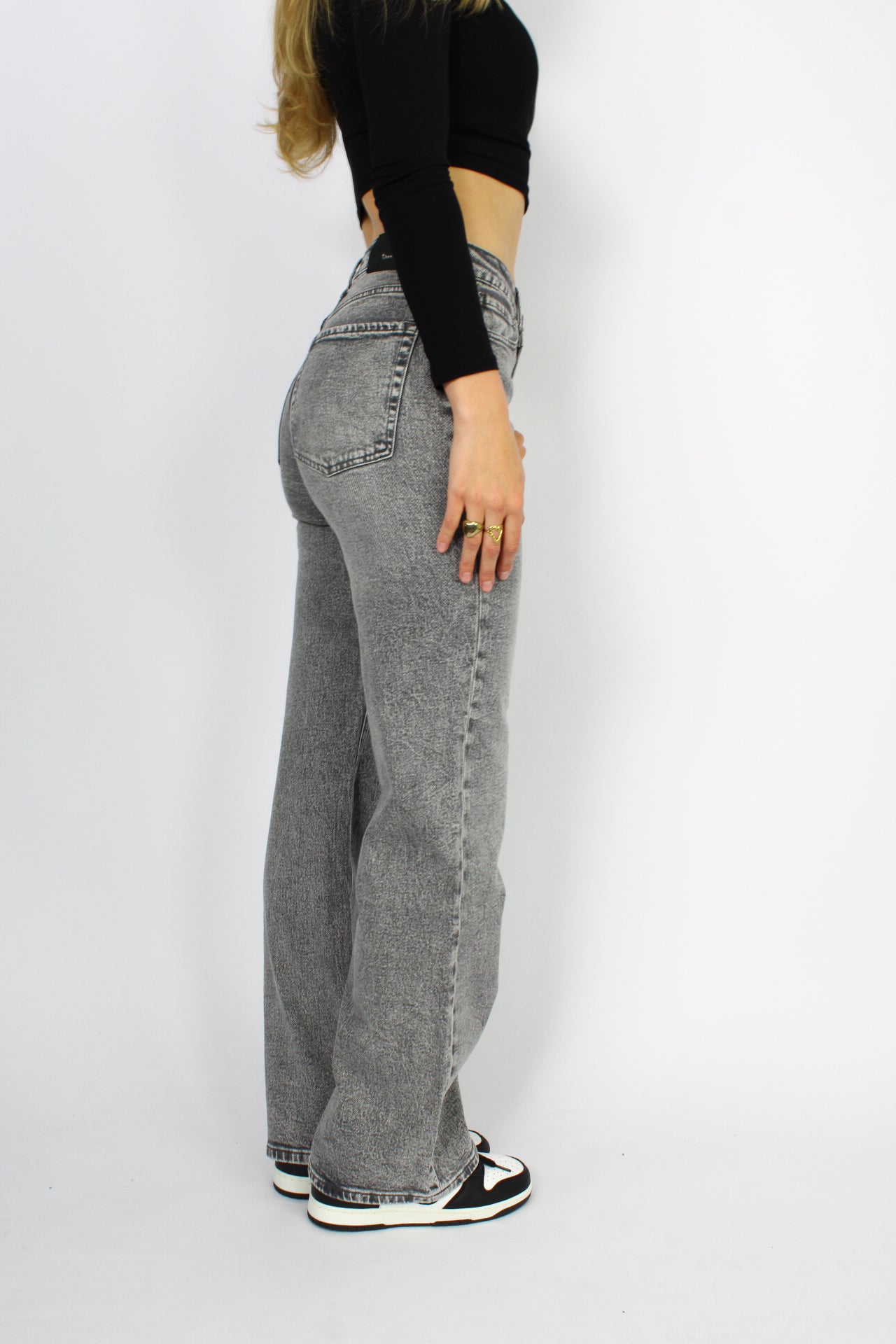 ''TALL'' WIDE LEG JEANS 3392 - GREY