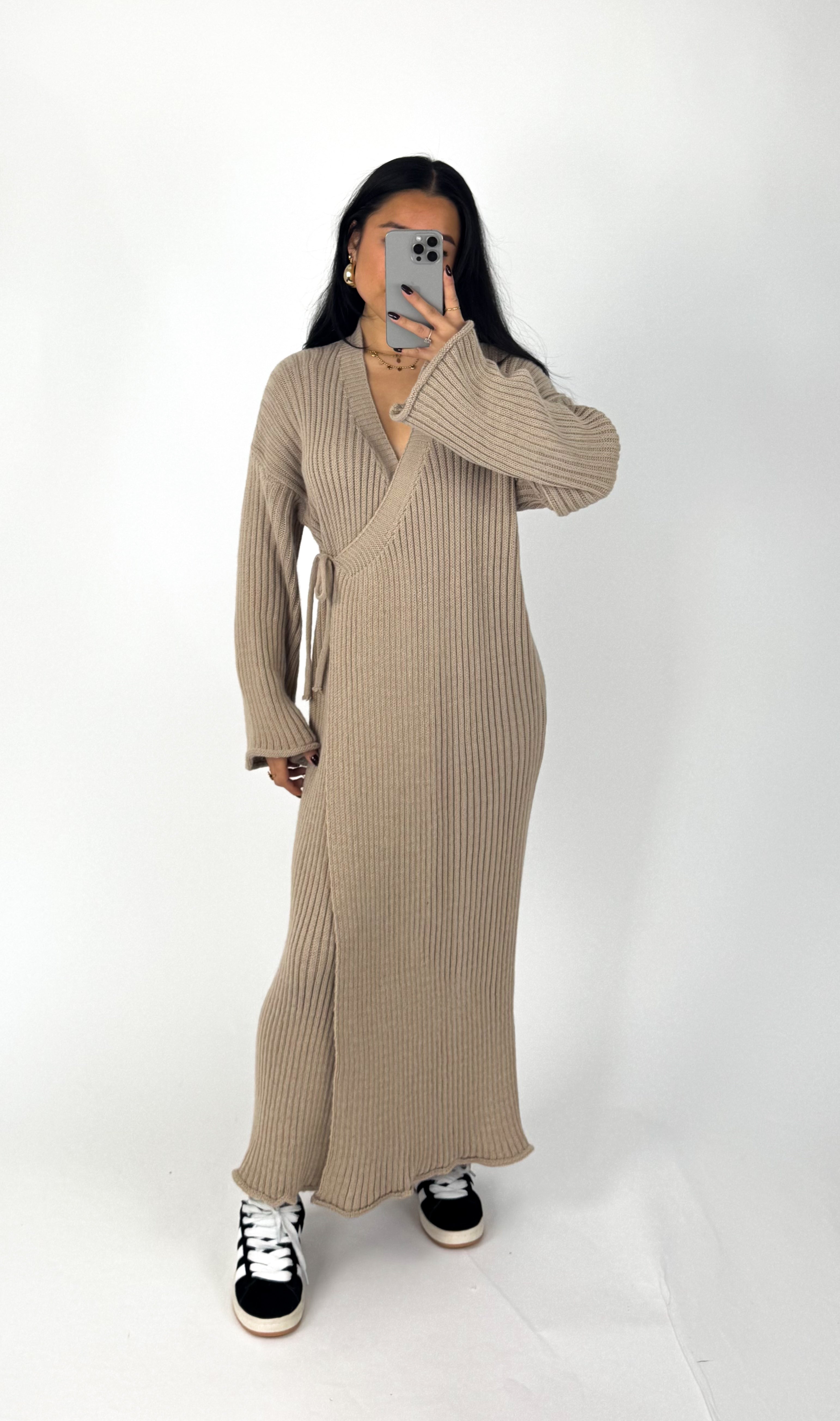 NURA DRESS - BEIGE