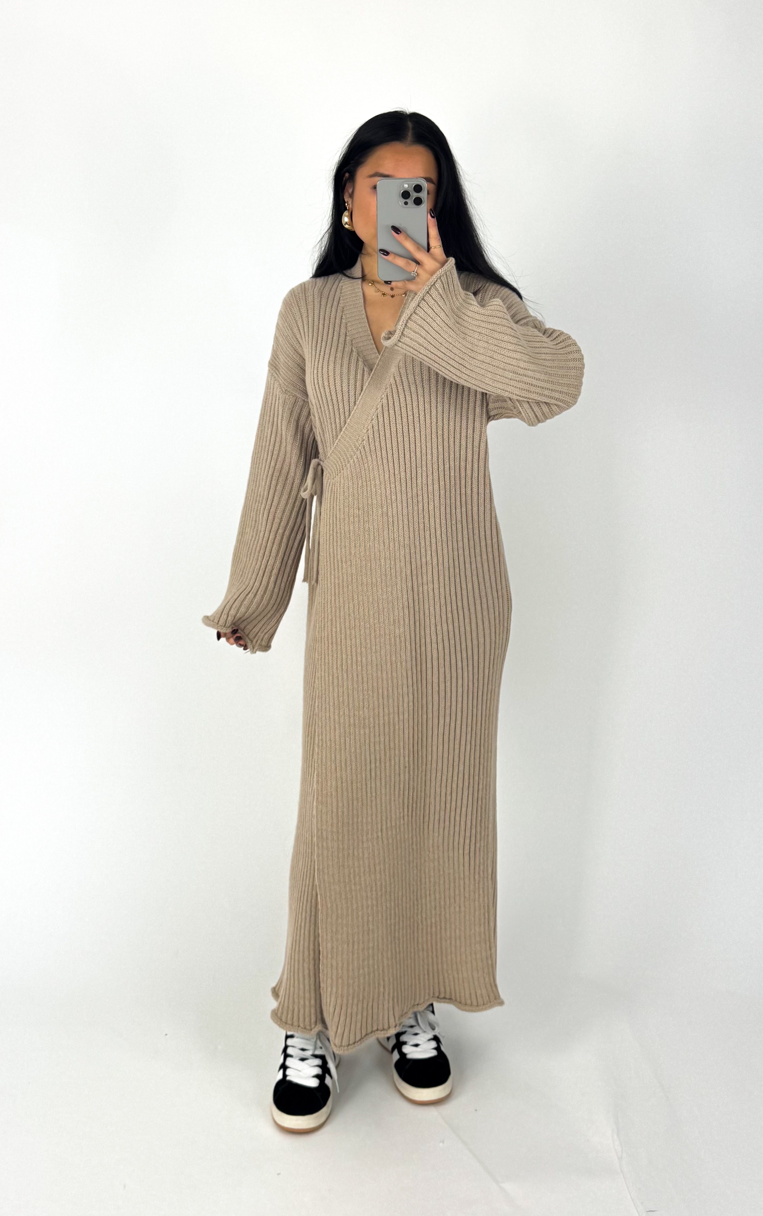 NURA DRESS - BEIGE