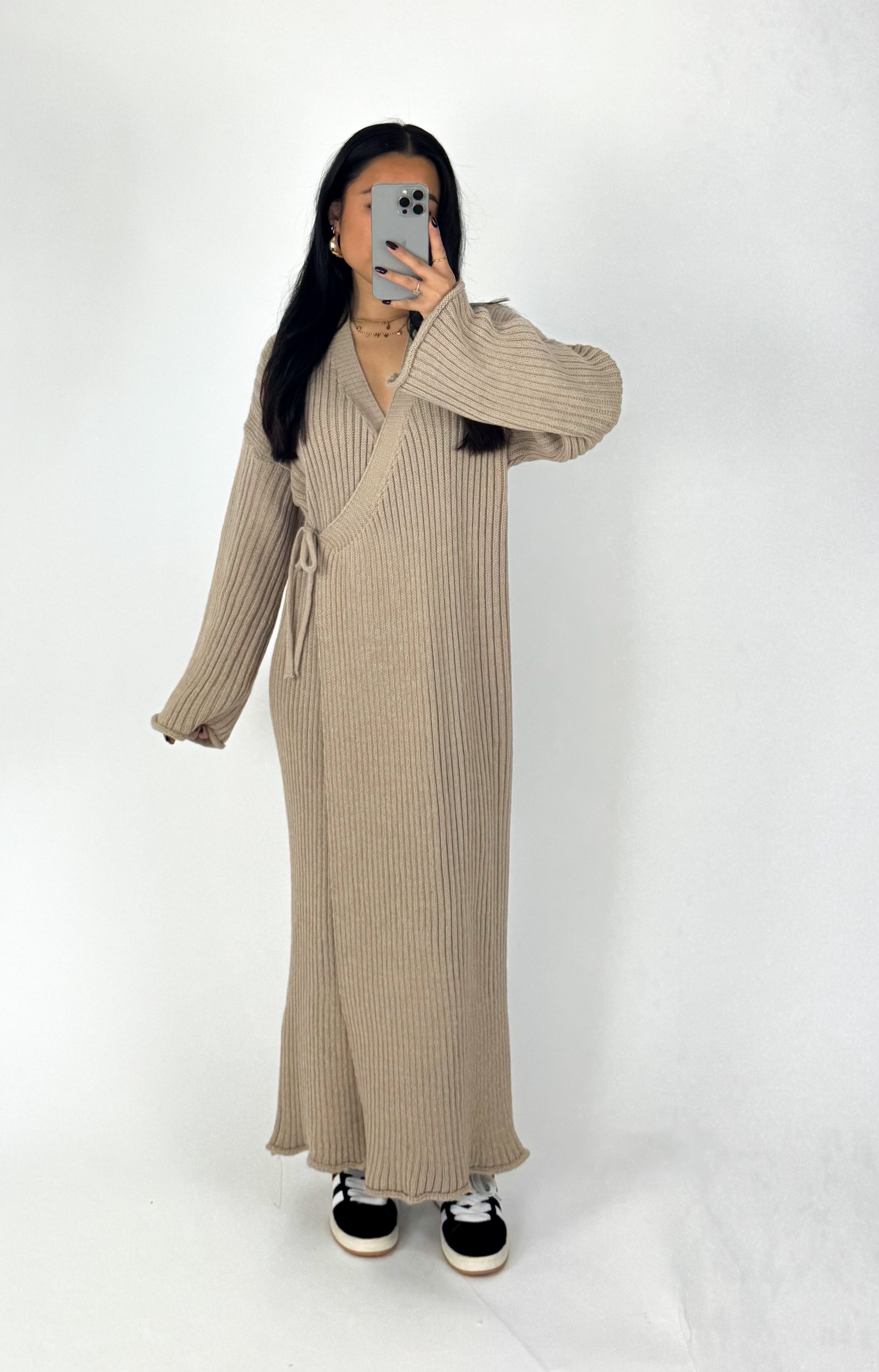 NURA DRESS - BEIGE