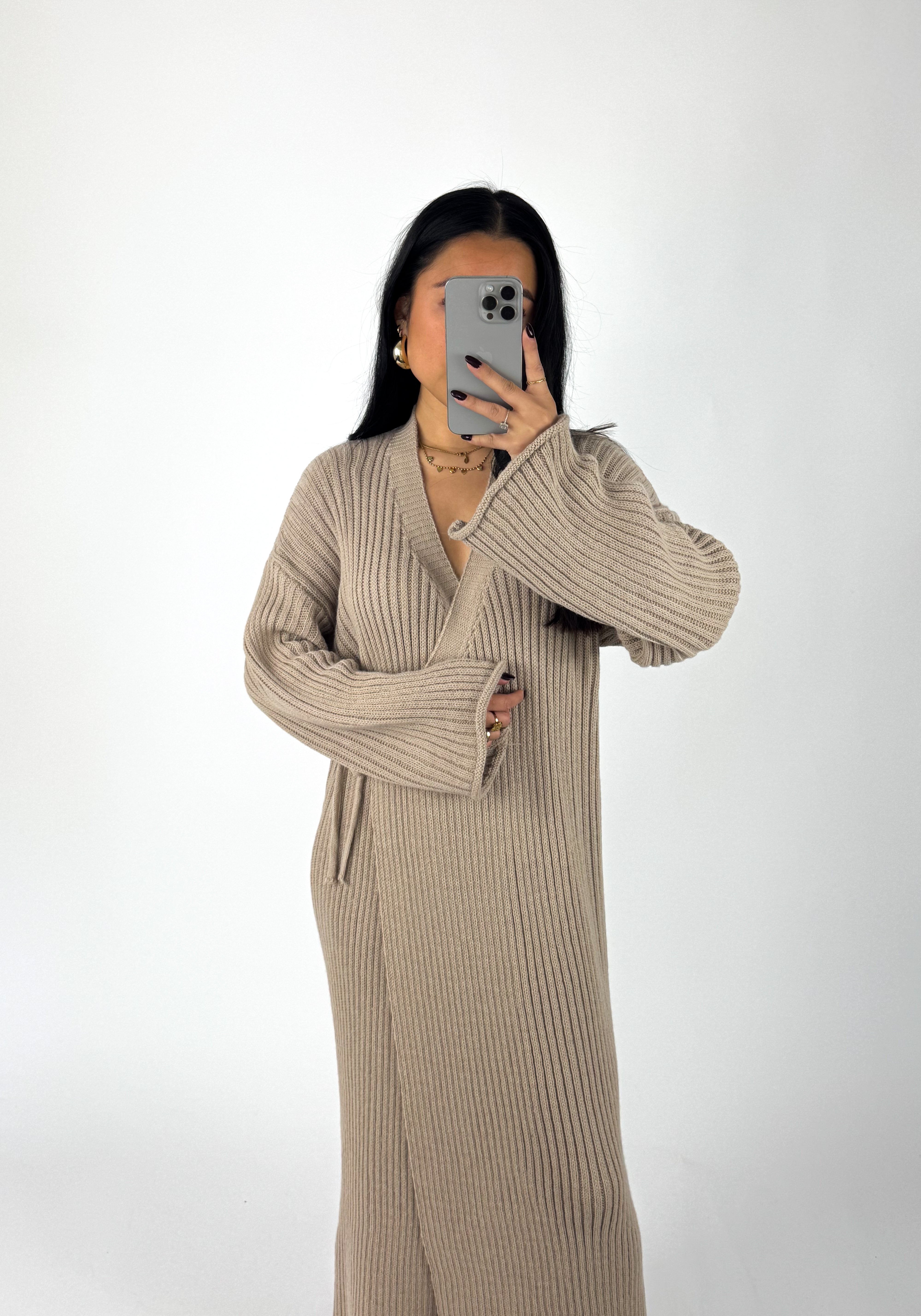 NURA DRESS - BEIGE