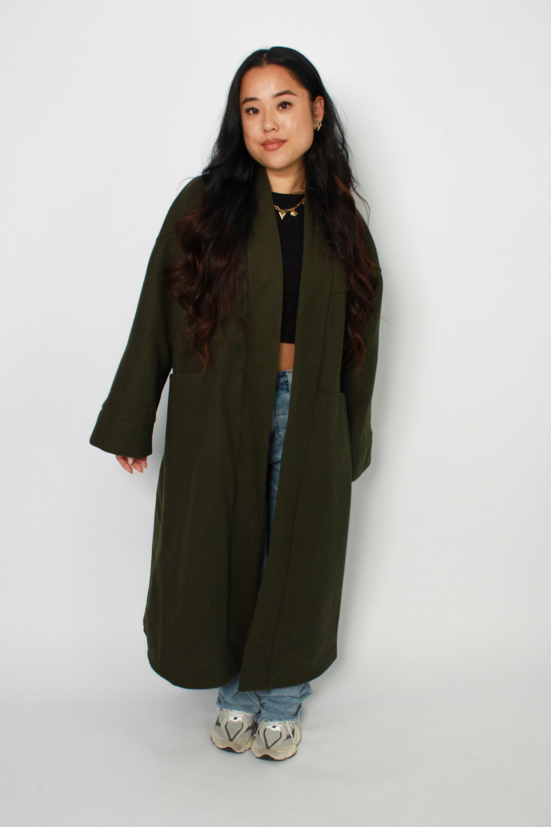 NYLA KIMONO - KHAKI