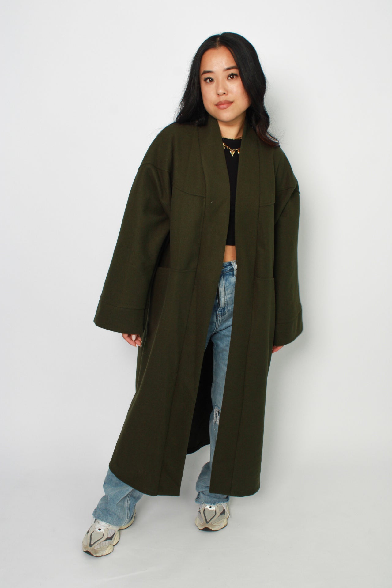 NYLA KIMONO - KHAKI