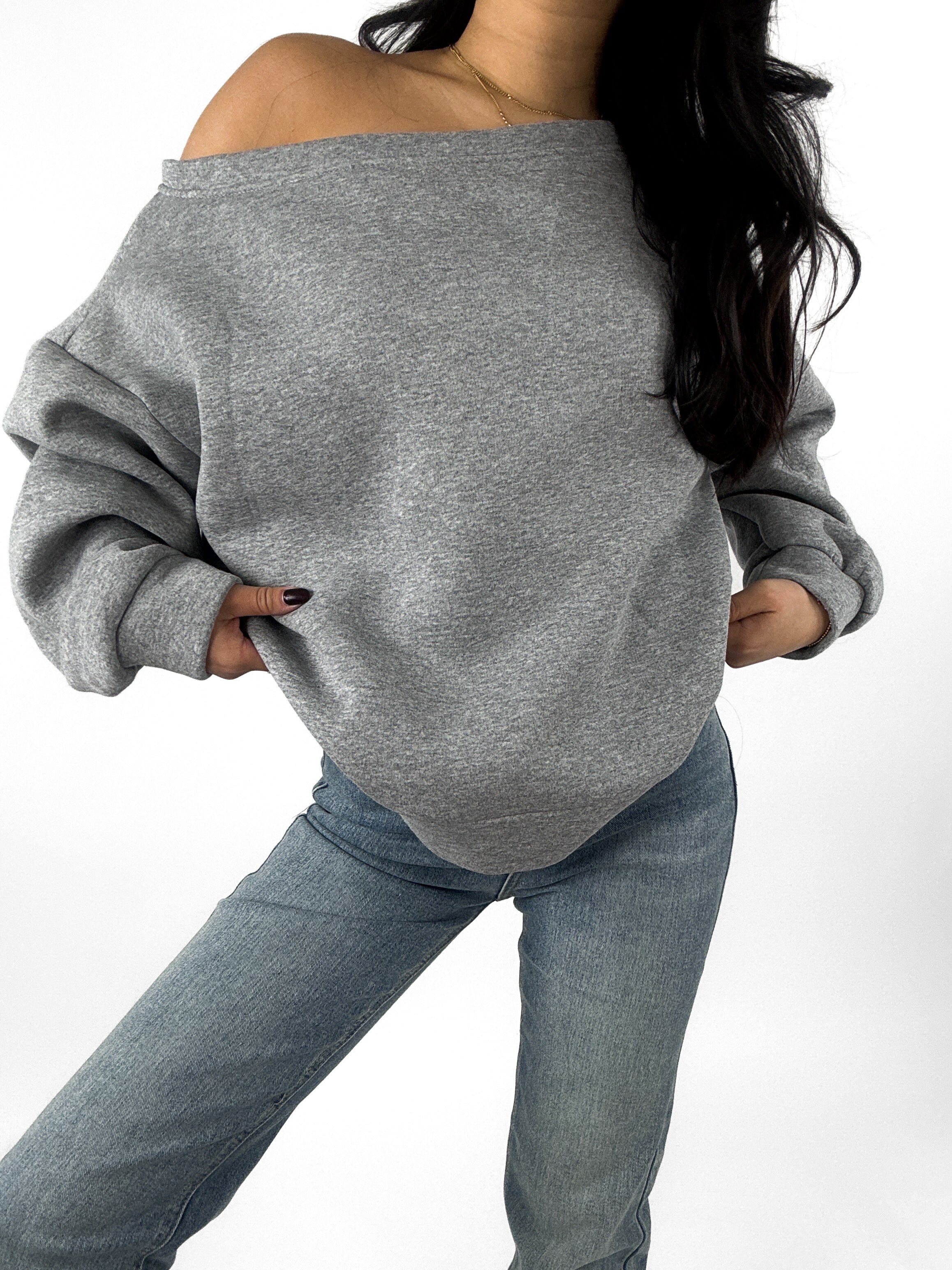 ABBY SWEATER - GREY MARL