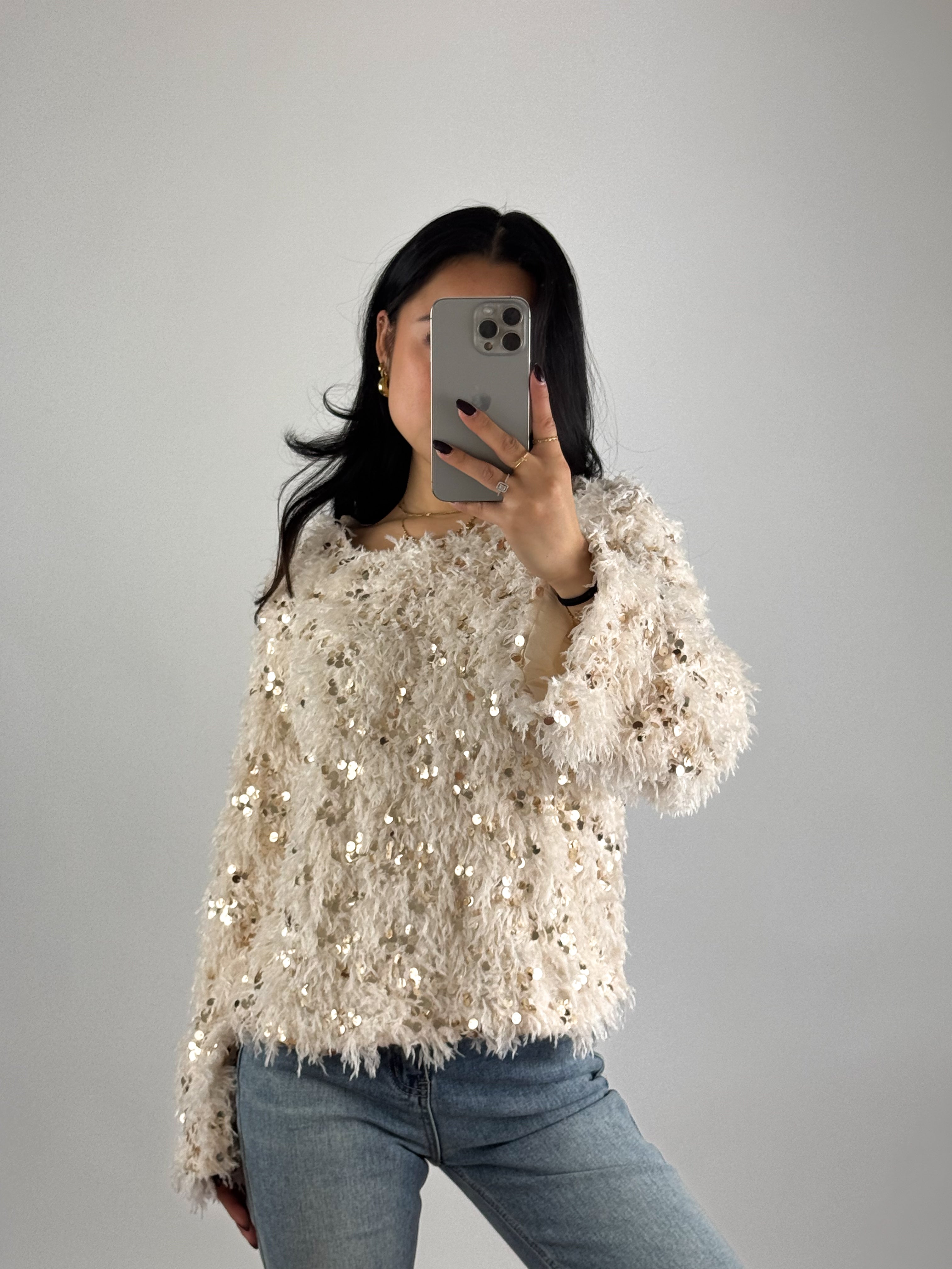 FLORE TOP - BEIGE